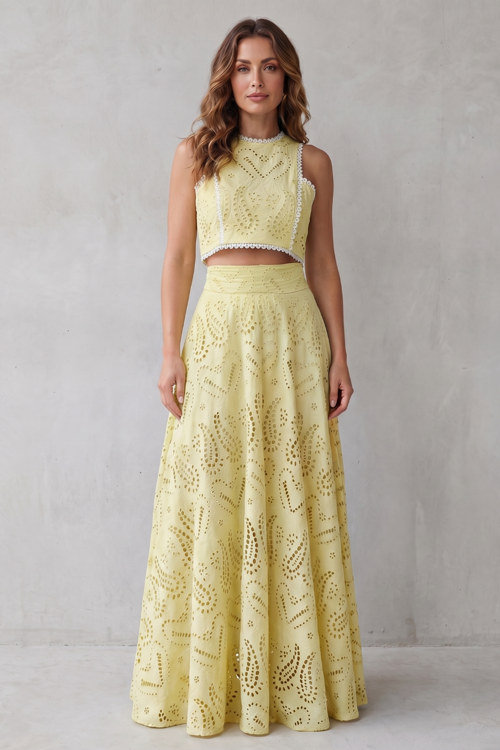 Parivelle – Embroidered lace elegance – Skirt set-10747278983511-OLVIA ROSE LONDON