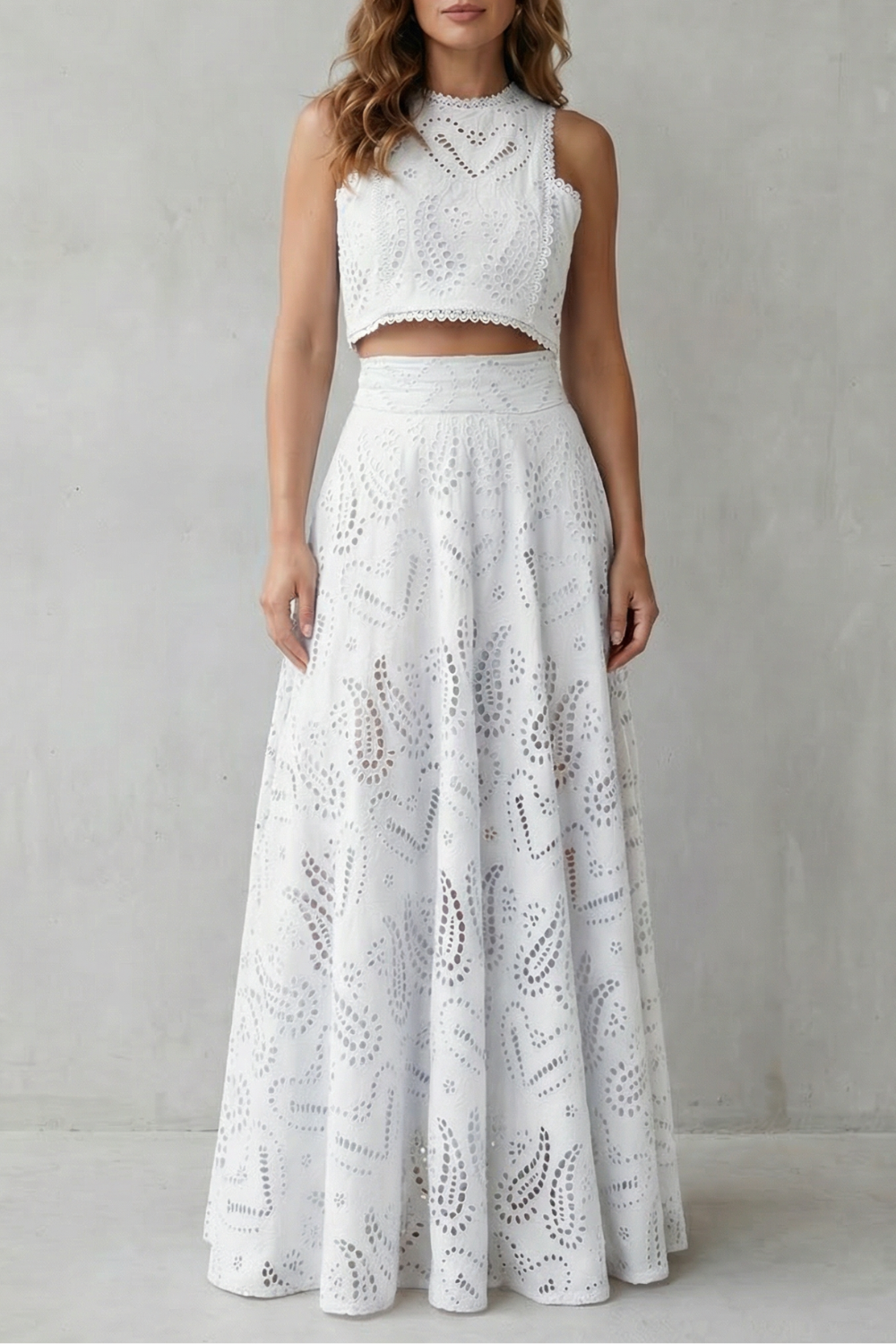 Parivelle – Embroidered lace elegance – Skirt set-10747278983511-OLVIA ROSE LONDON