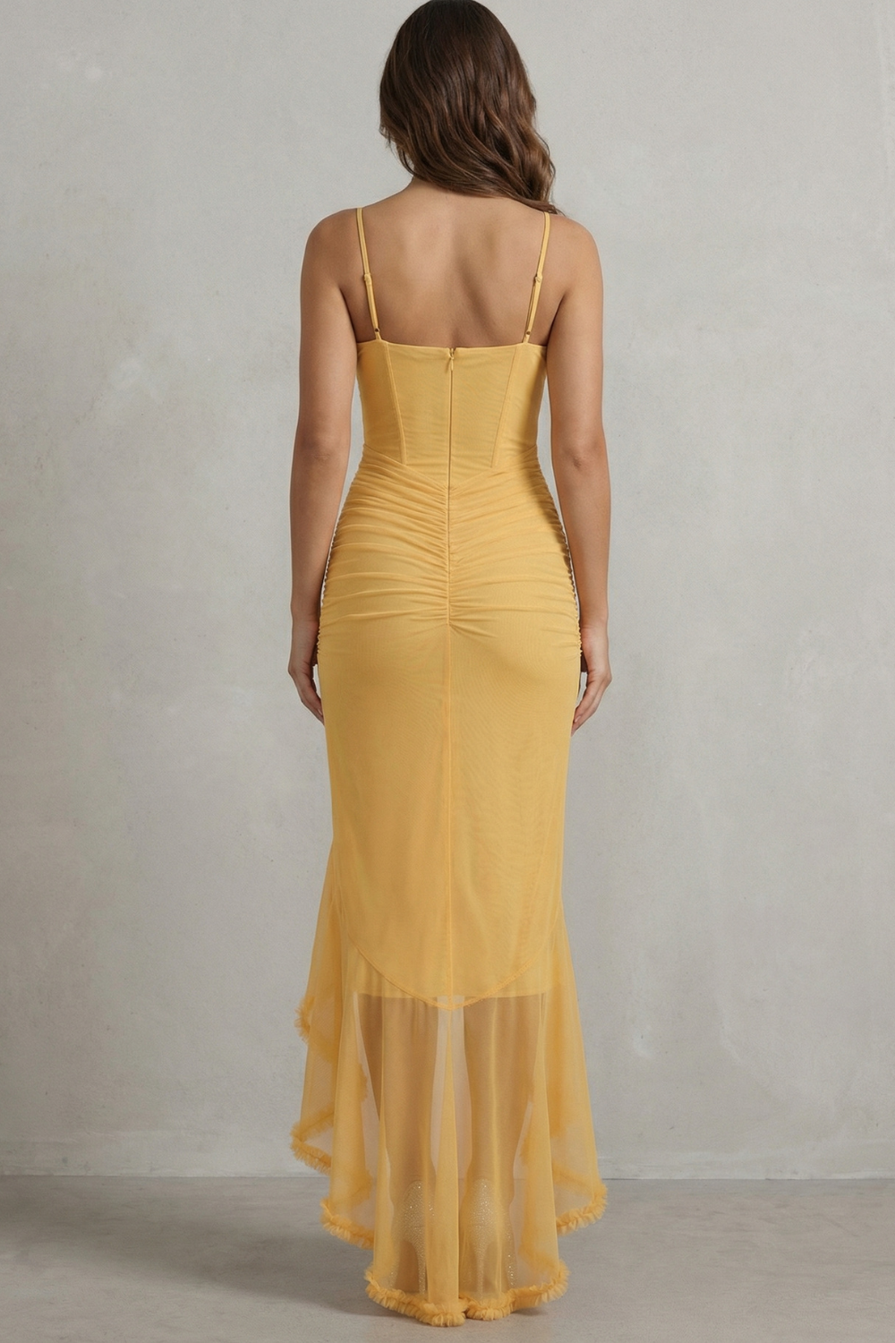 Phoebe – Feminine ruffle allure – Sleeveless high low maxi dress-10598804488535-OLVIA ROSE LONDON