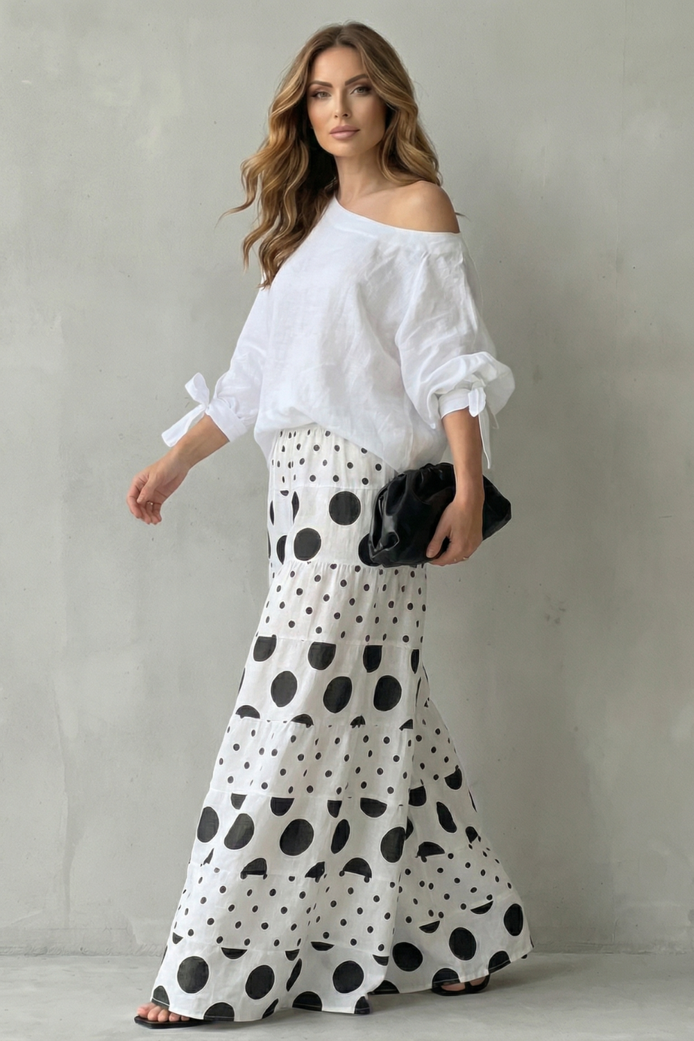 Polviera – Playful polka flow – Two piece set-10644334084439-OLVIA ROSE LONDON