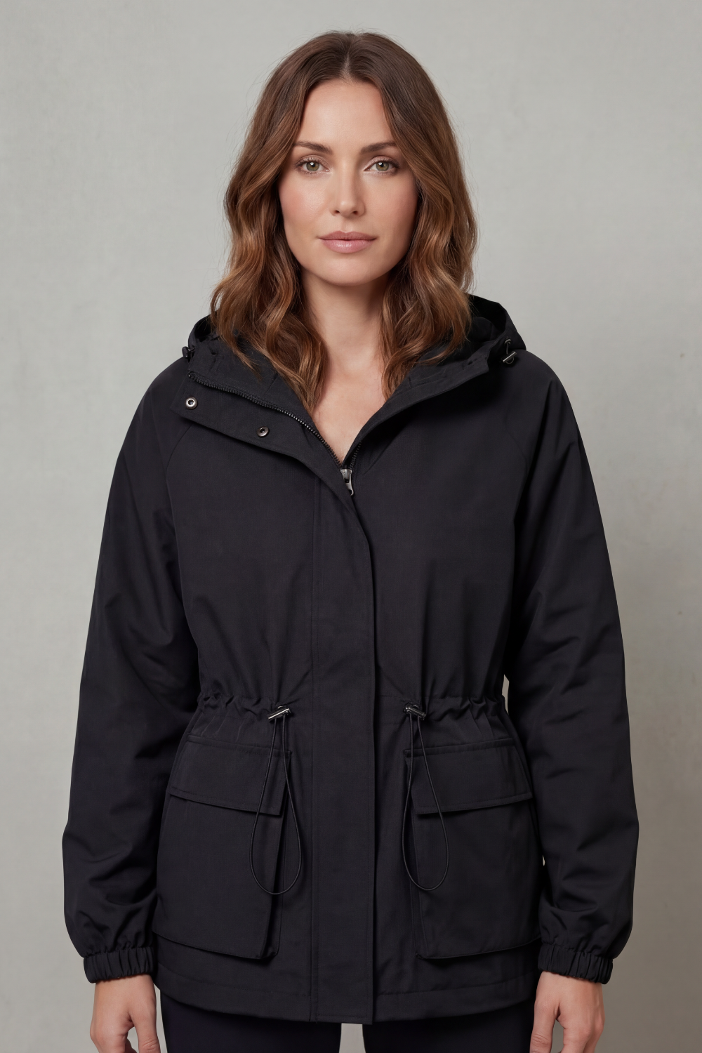 Ravelle – Utility style – Drawstring waterproof jacket-10494040768855-OLVIA ROSE LONDON