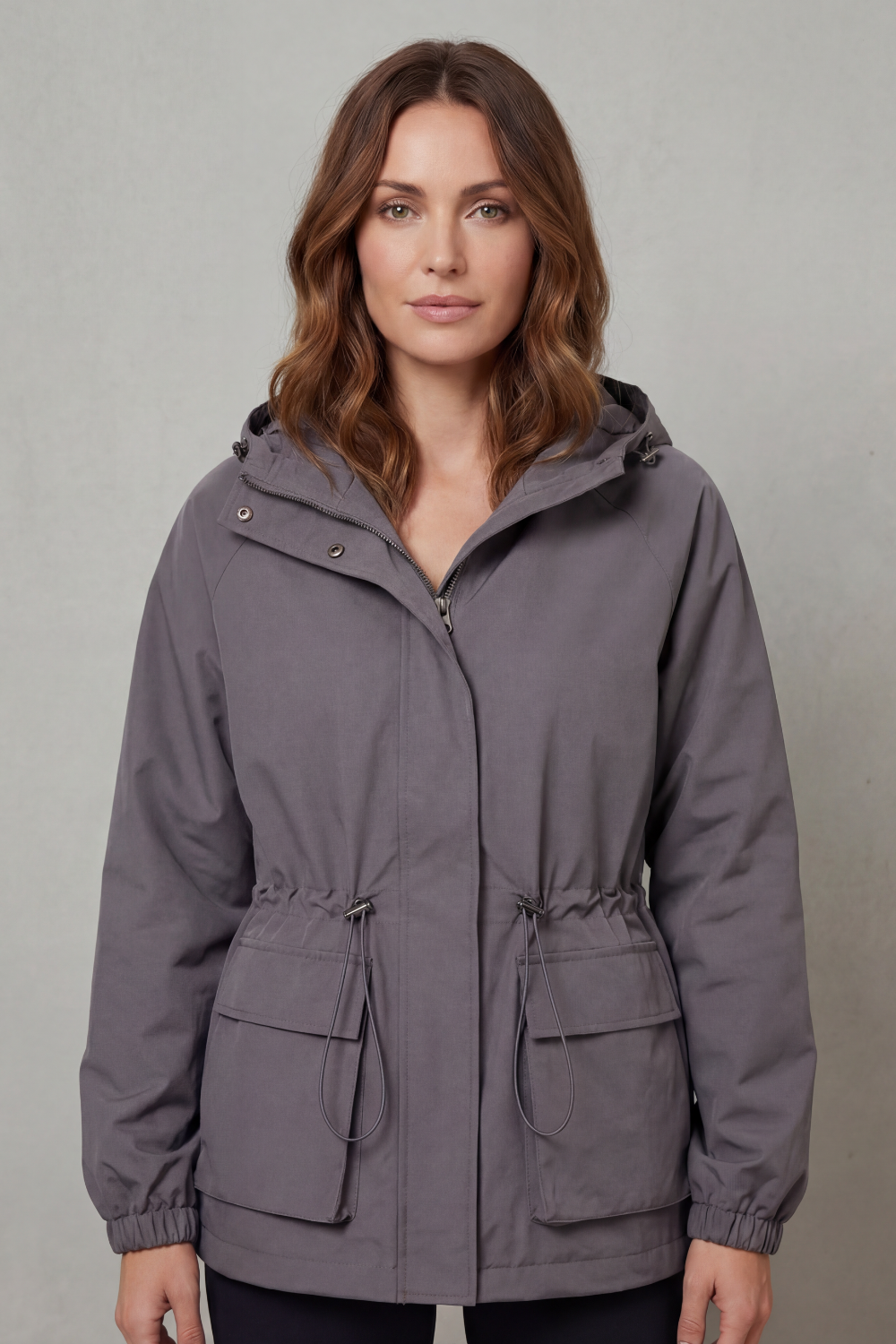 Ravelle – Utility style – Drawstring waterproof jacket-10494040768855-OLVIA ROSE LONDON