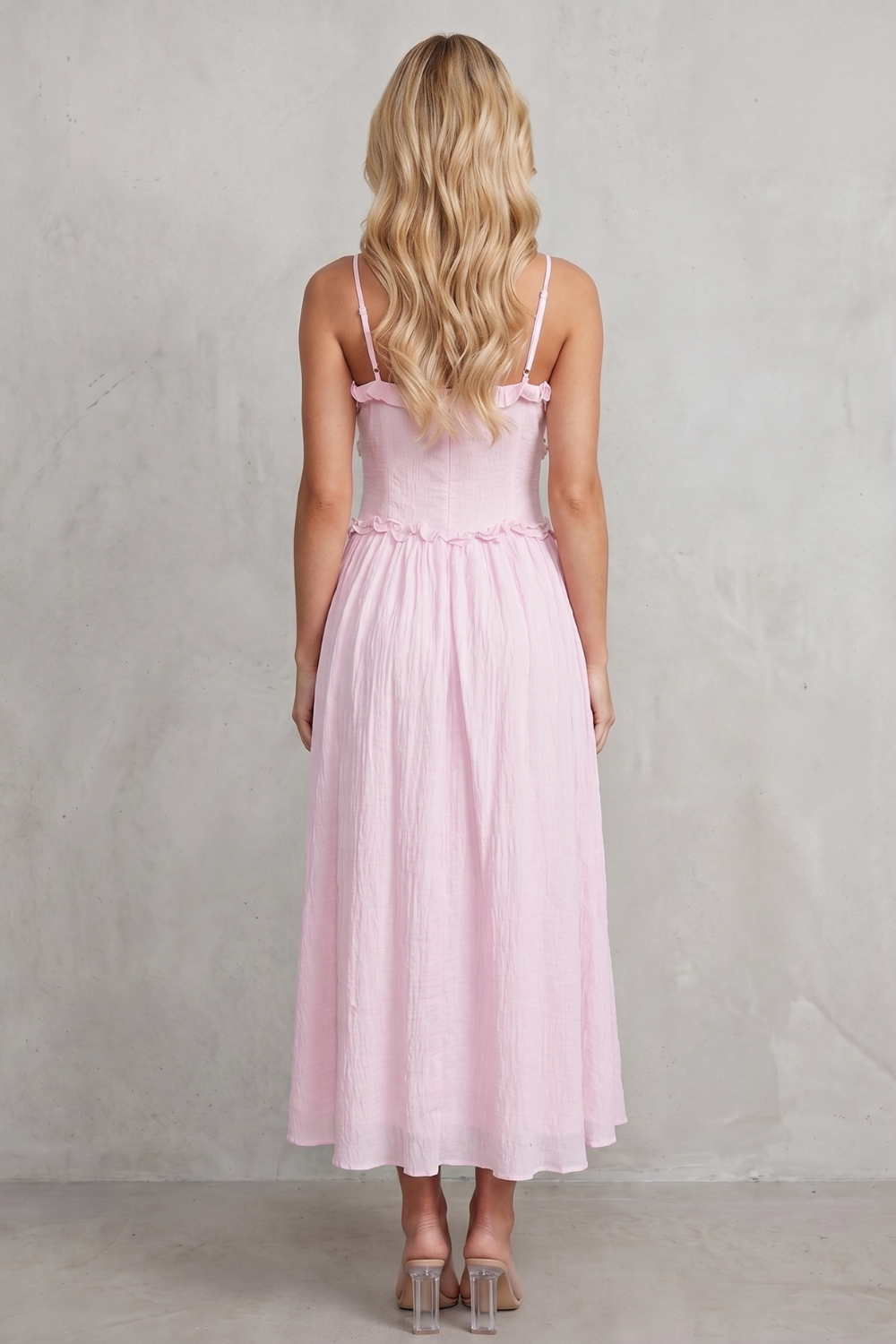 Rosabelle – Ruffled sweetheart romance – Midi dress-10914656354647-OLVIA ROSE LONDON