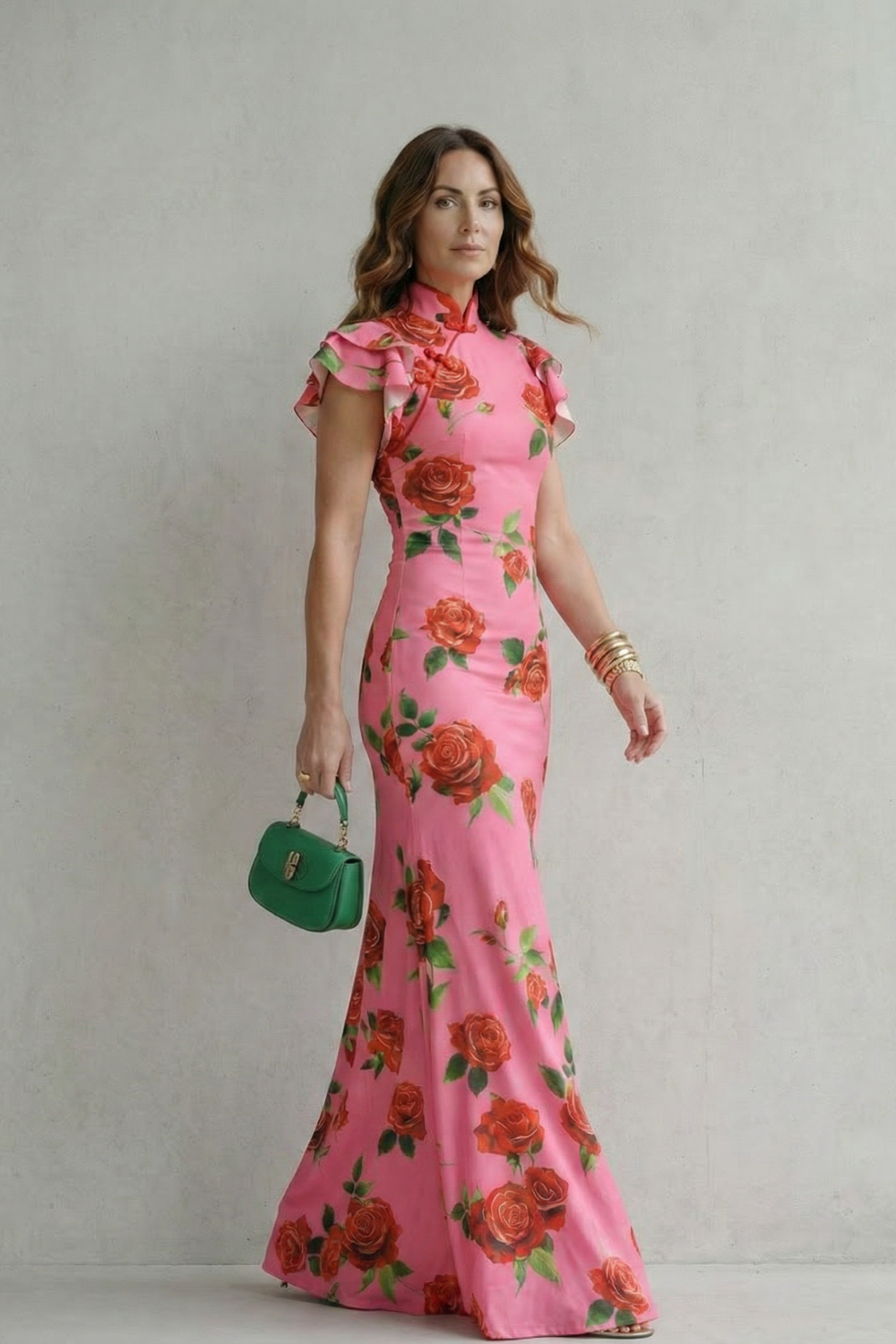 Rosavelle – Romantic rose print – Maxi dress-10747026932055-OLVIA ROSE LONDON