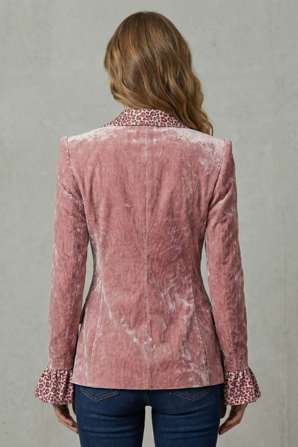 Rosavienne – Printed lapel statement – Velvet blazer-10644576338263-OLVIA ROSE LONDON