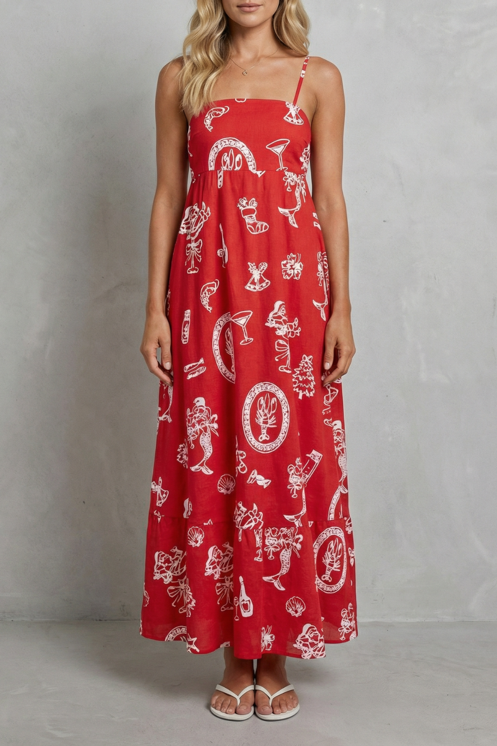 Rosavina – Playful print charm – Maxi dress-10755683942743-OLVIA ROSE LONDON