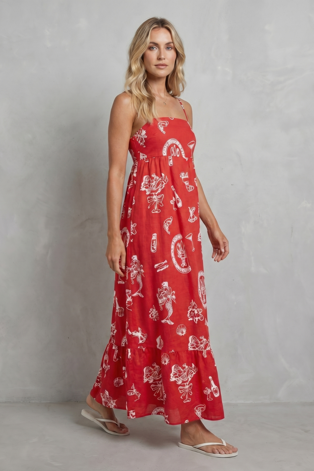 Rosavina – Playful print charm – Maxi dress-10755683942743-OLVIA ROSE LONDON