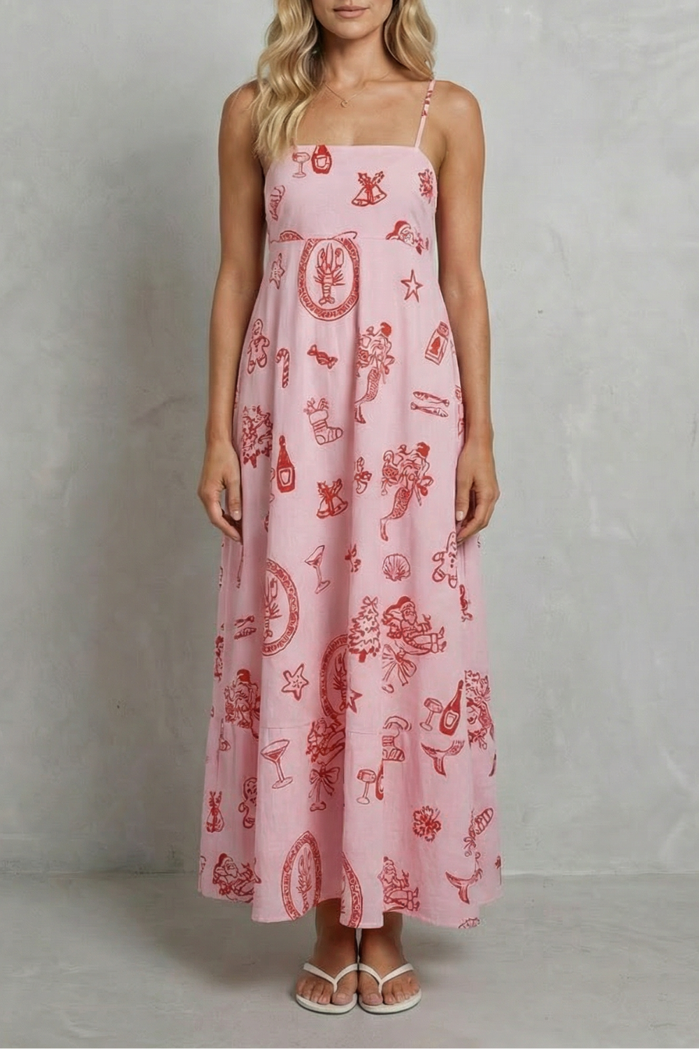 Rosavina – Playful print charm – Maxi dress-10755683942743-OLVIA ROSE LONDON