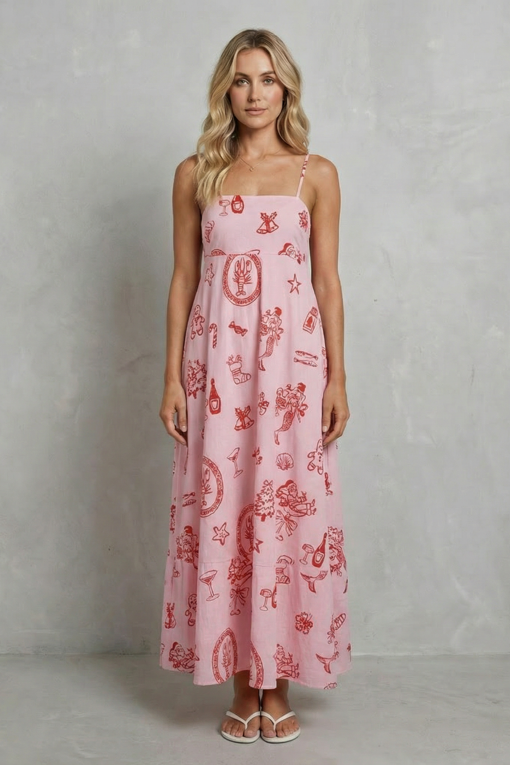 Rosavina – Playful print charm – Maxi dress-10755683942743-OLVIA ROSE LONDON
