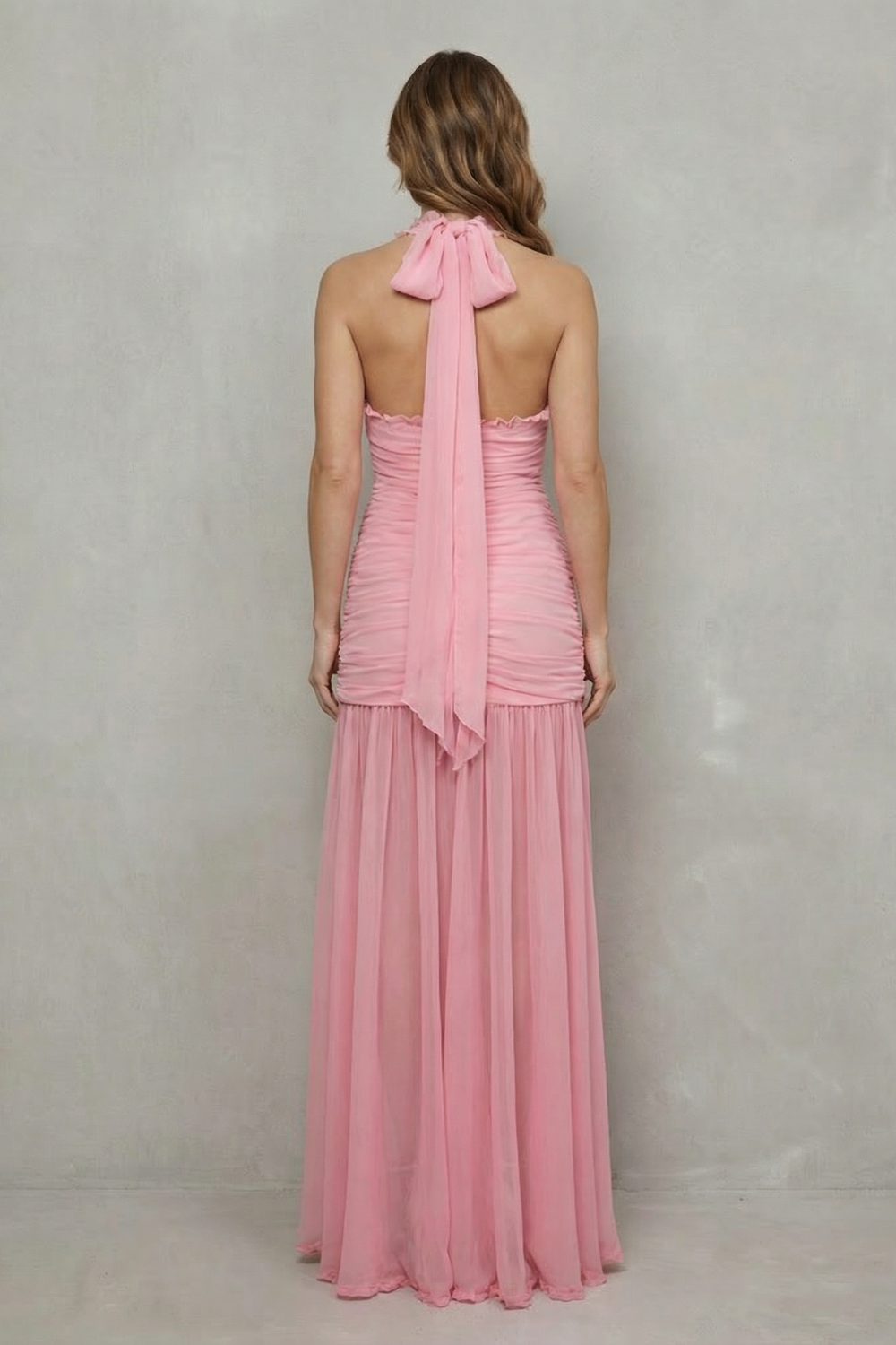 Roselisse – Pleated mesh elegance – Maxi dress-10747027259735-OLVIA ROSE LONDON