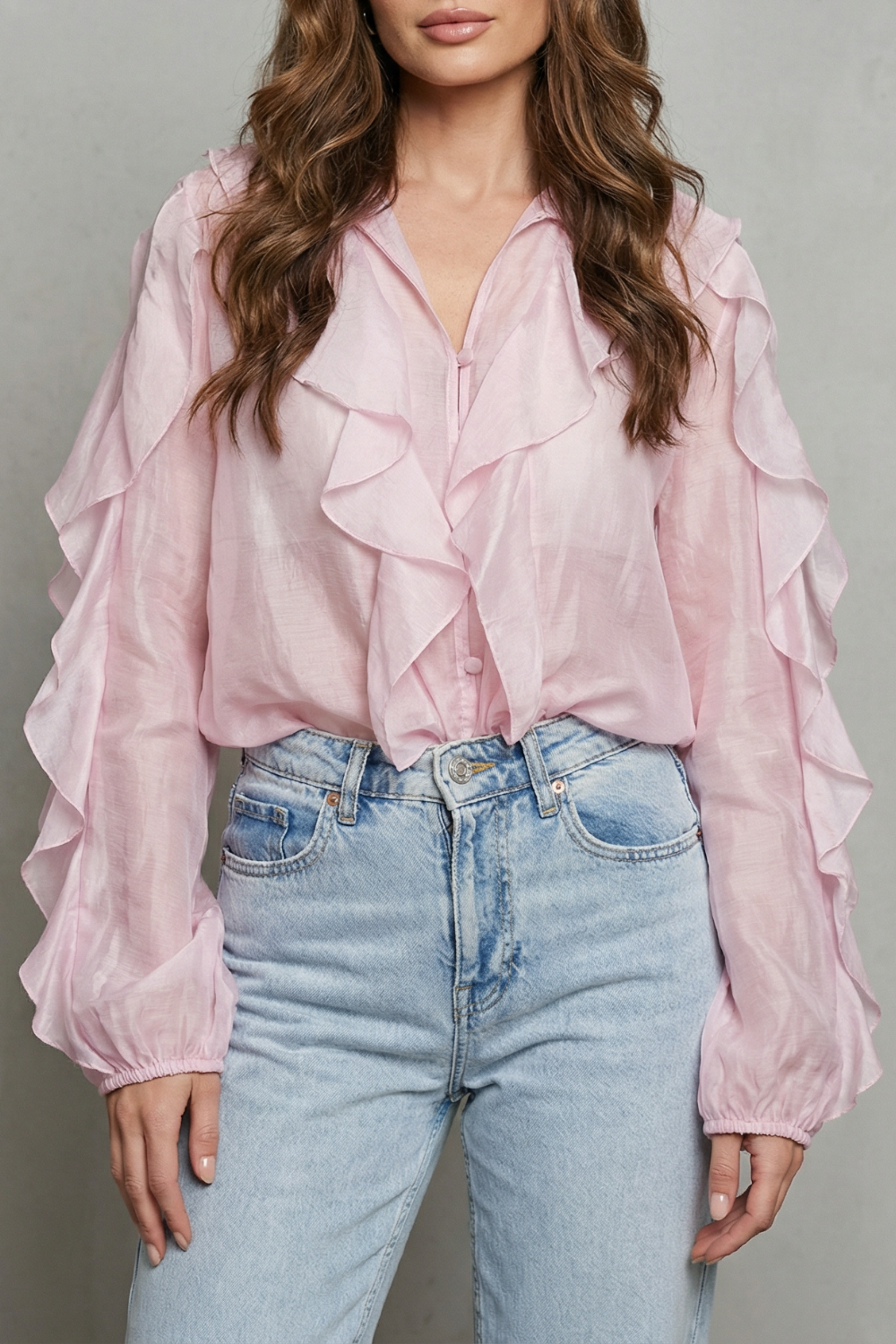 Roselisse – Romantic ruffle elegance – Blouse-10747377910103-OLVIA ROSE LONDON