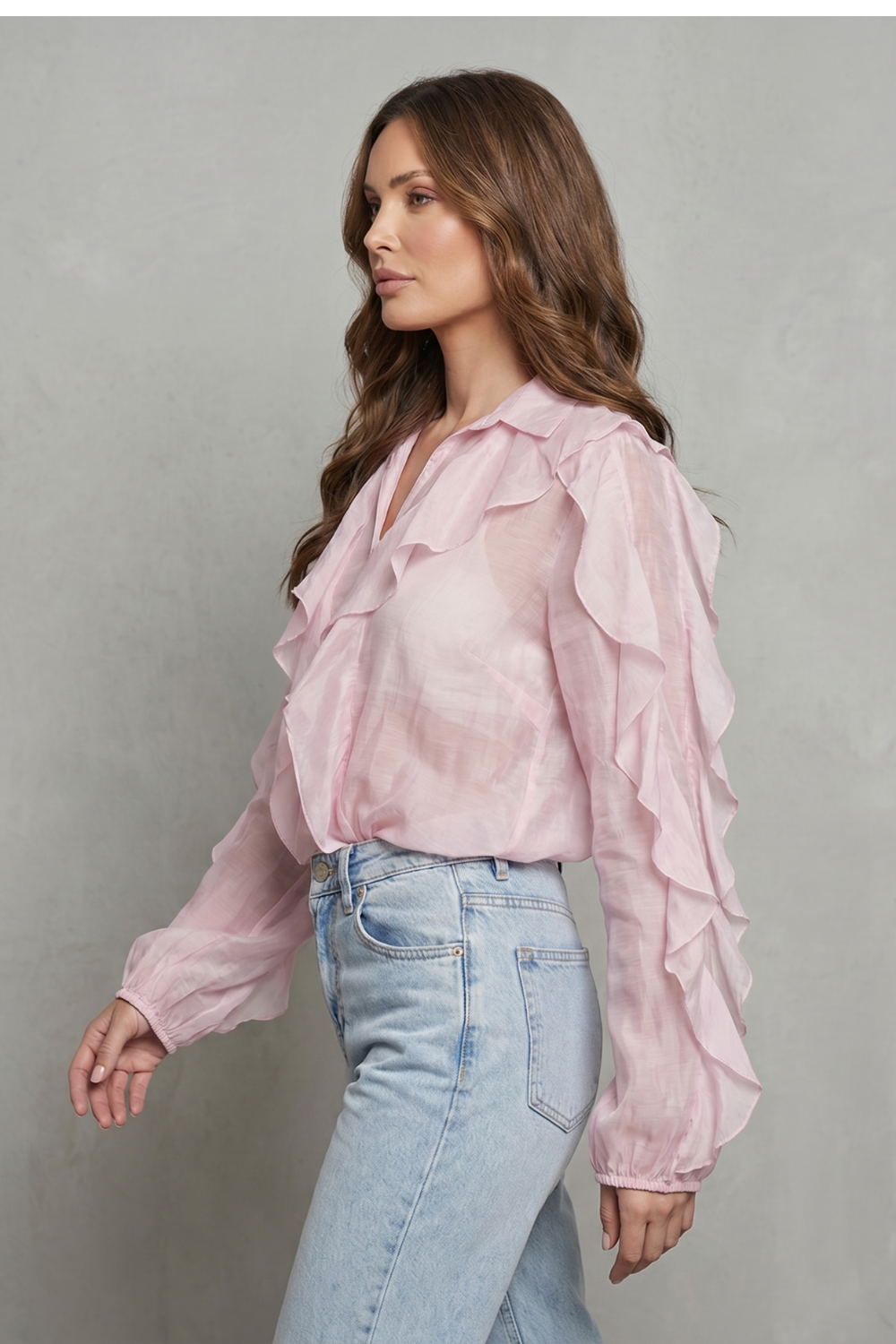 Roselisse – Romantic ruffle elegance – Blouse-10747377910103-OLVIA ROSE LONDON