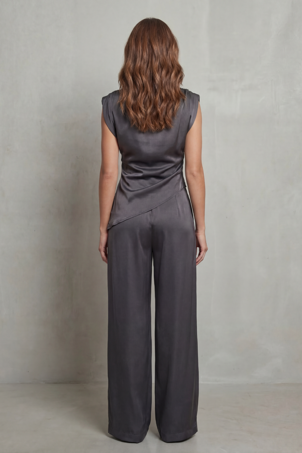 Selora – Draped waist detail – Casual elegance set-10490758988119-OLVIA ROSE LONDON