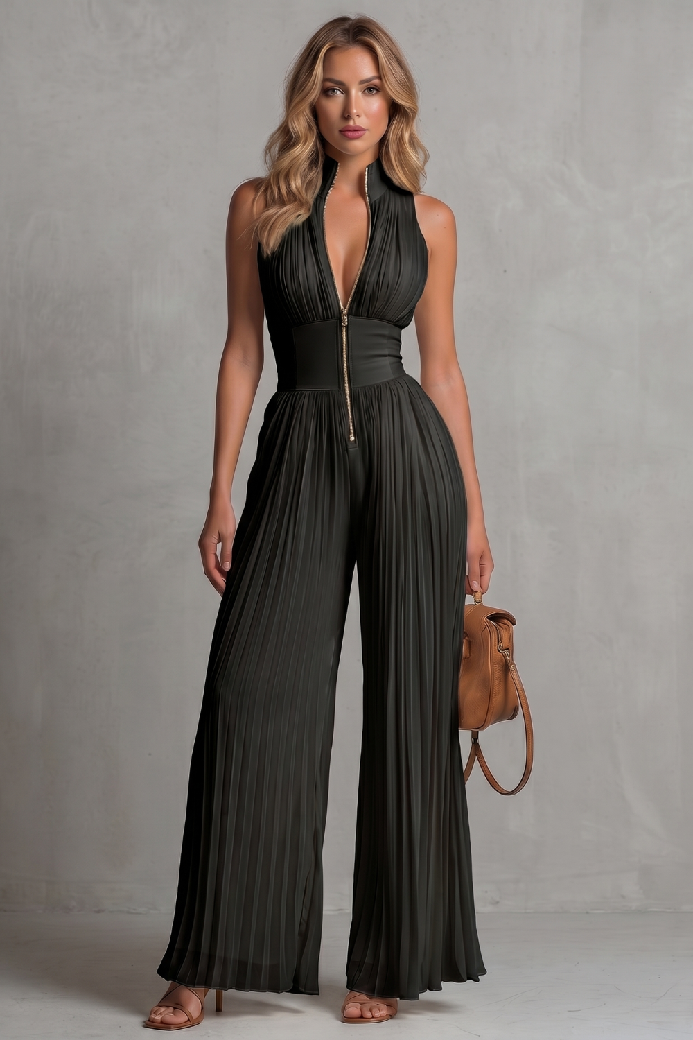 Seraphina – Pleated halter elegance – Wide-leg jumpsuit-10908512387415-OLVIA ROSE LONDON