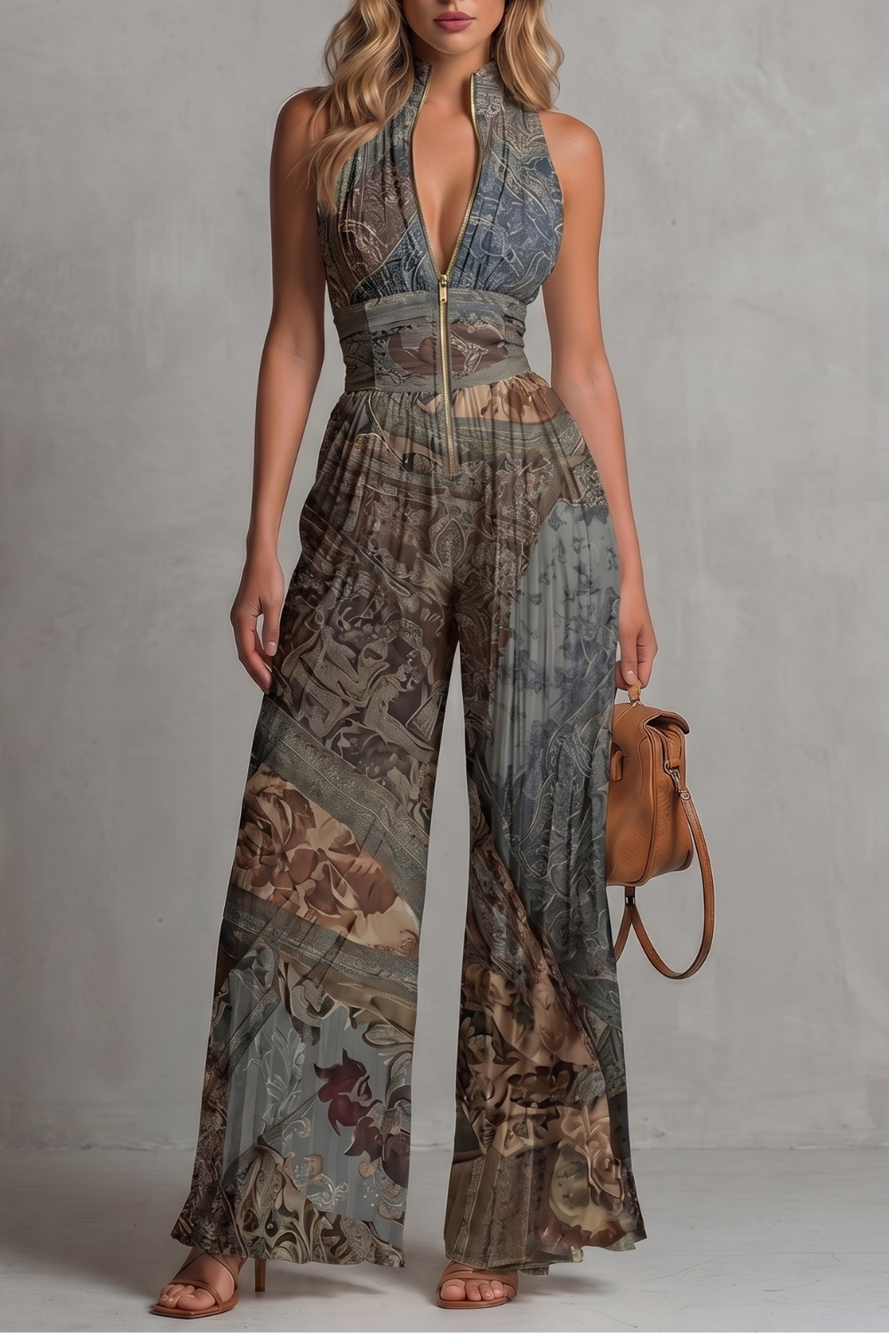 Seraphina – Pleated halter elegance – Wide-leg jumpsuit-10908512387415-OLVIA ROSE LONDON