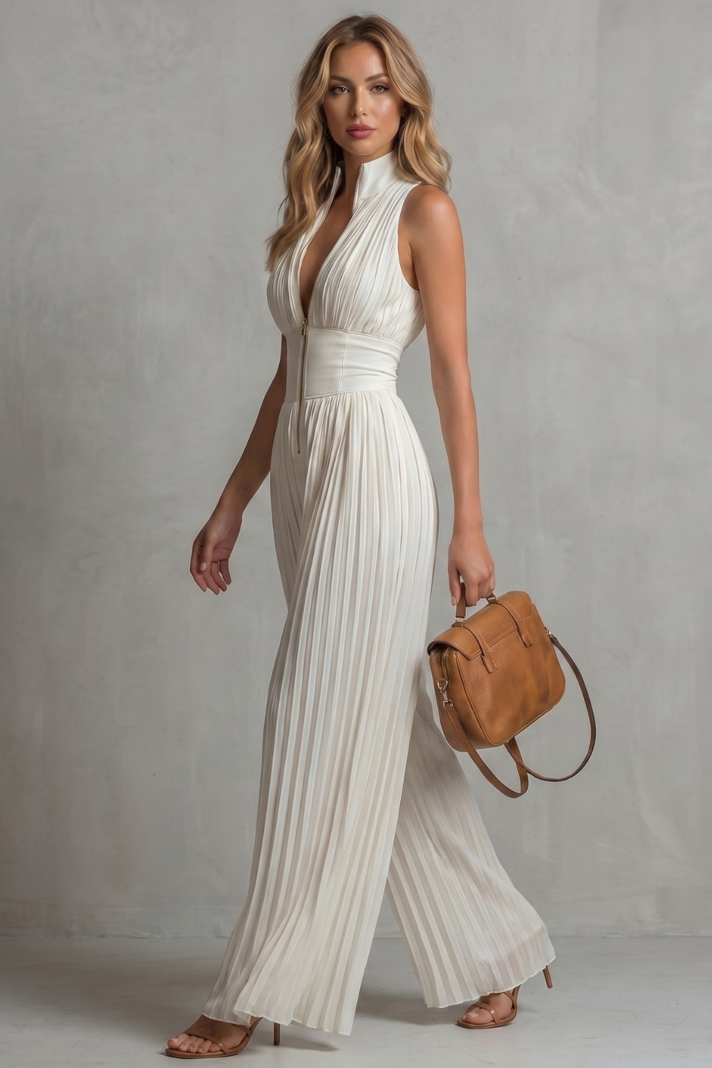 Seraphina – Pleated halter elegance – Wide-leg jumpsuit-10908512387415-OLVIA ROSE LONDON