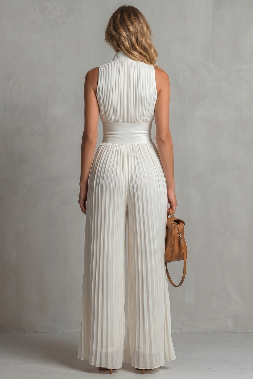 Seraphina – Pleated halter elegance – Wide-leg jumpsuit-10908512387415-OLVIA ROSE LONDON