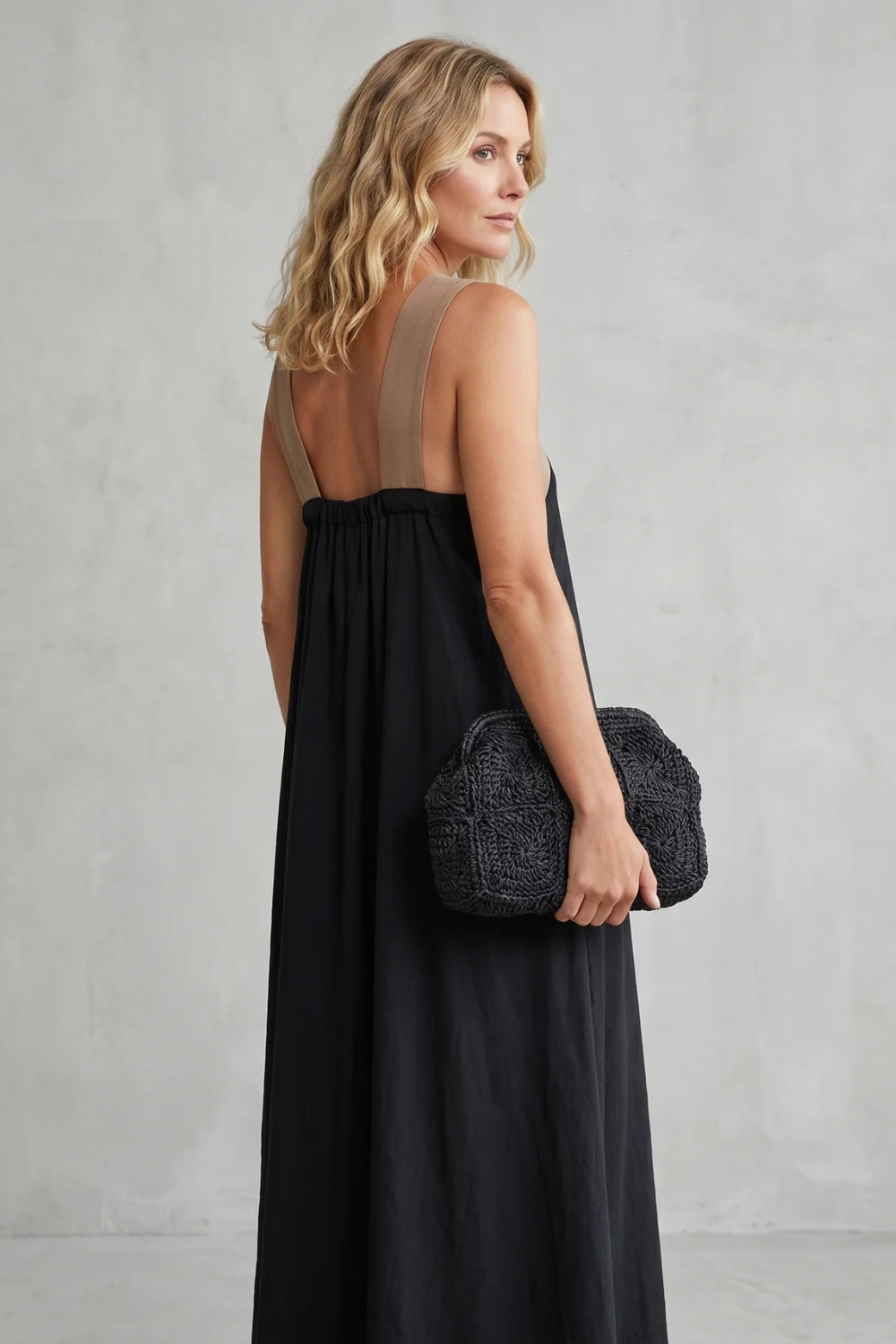 Seravelle – Cross-halter elegance – Maxi dress-10642184700247-OLVIA ROSE LONDON