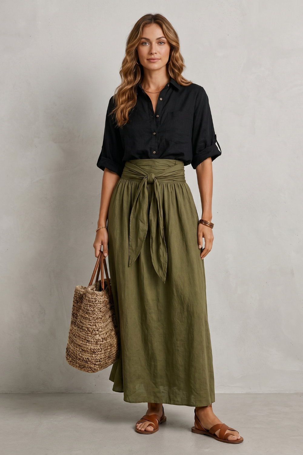 Seravina – Effortless resort elegance – Maxi skirt set-10911740330327-OLVIA ROSE LONDON