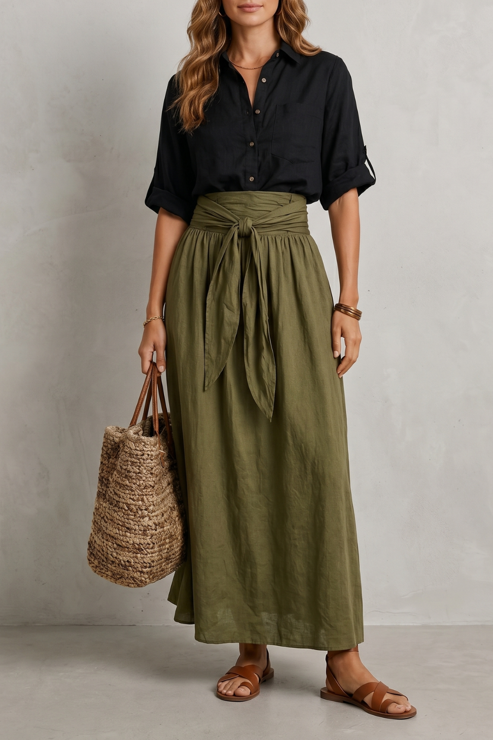 Seravina – Effortless resort elegance – Maxi skirt set-10911740330327-OLVIA ROSE LONDON