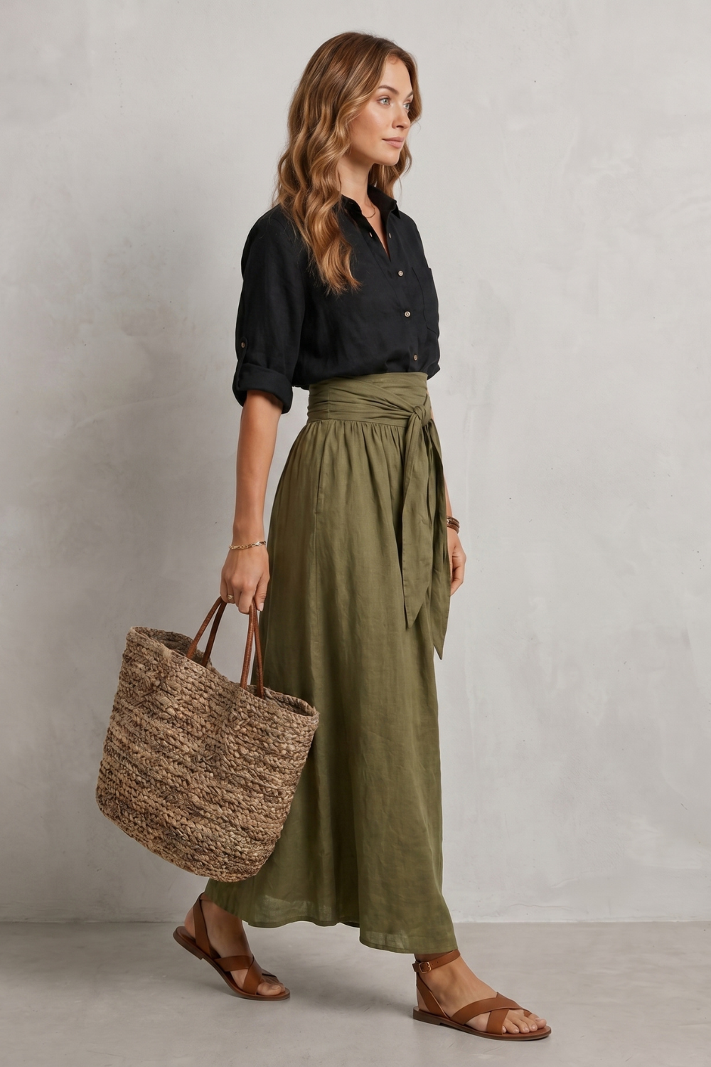 Seravina – Effortless resort elegance – Maxi skirt set-10911740330327-OLVIA ROSE LONDON