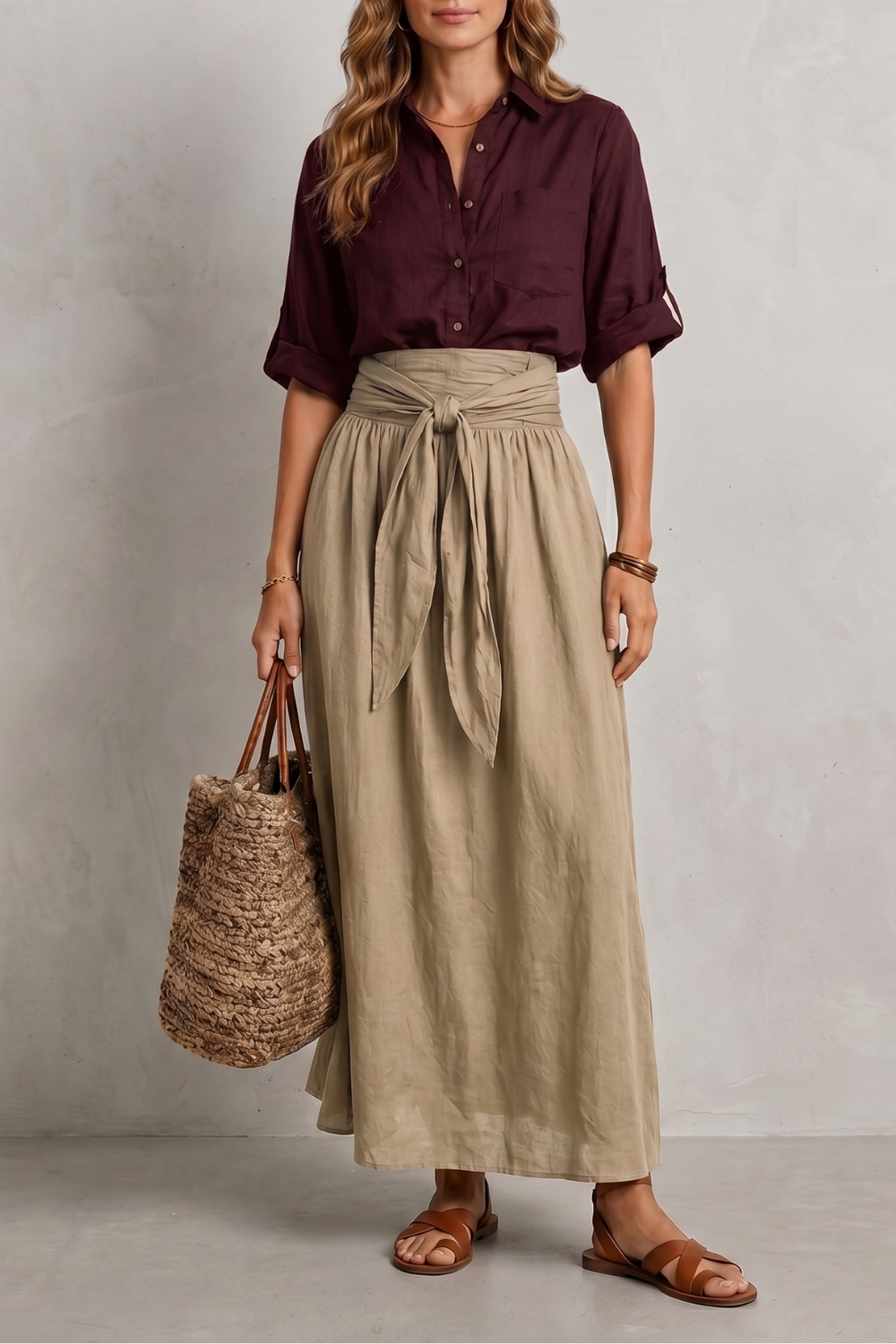 Seravina – Effortless resort elegance – Maxi skirt set-10911740330327-OLVIA ROSE LONDON