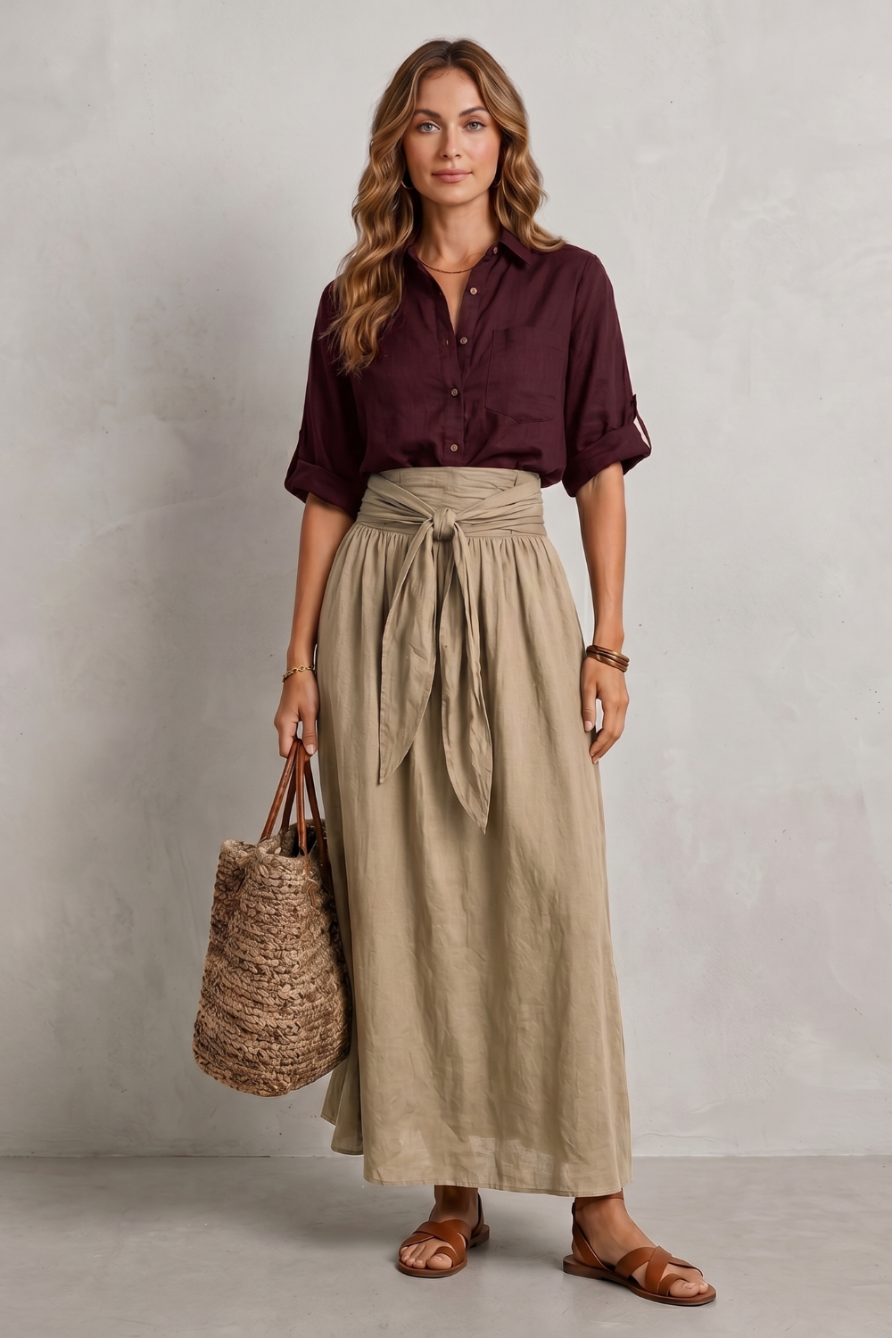 Seravina – Effortless resort elegance – Maxi skirt set-10911740330327-OLVIA ROSE LONDON