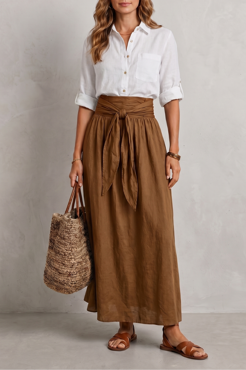 Seravina – Effortless resort elegance – Maxi skirt set-10911740330327-OLVIA ROSE LONDON