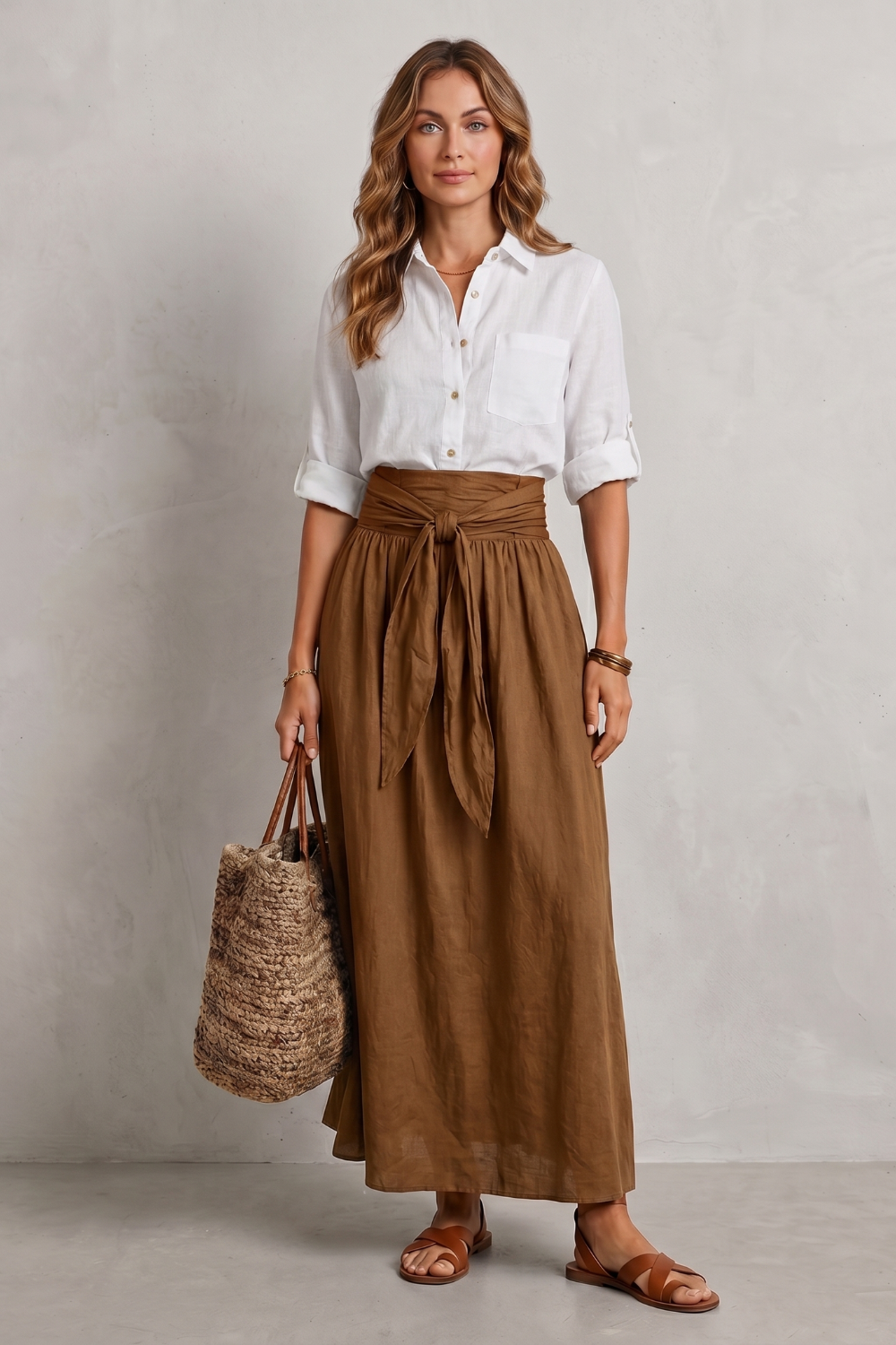 Seravina – Effortless resort elegance – Maxi skirt set-10911740330327-OLVIA ROSE LONDON