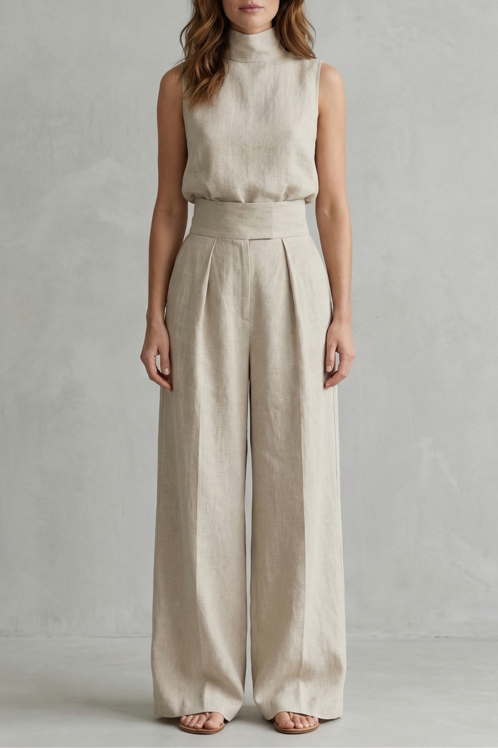 Serelisse – Minimalist elegance – Wide leg trouser set-10619263025495-OLVIA ROSE LONDON