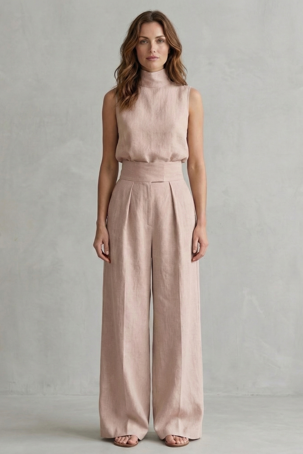 Serelisse – Minimalist elegance – Wide leg trouser set-10619263025495-OLVIA ROSE LONDON
