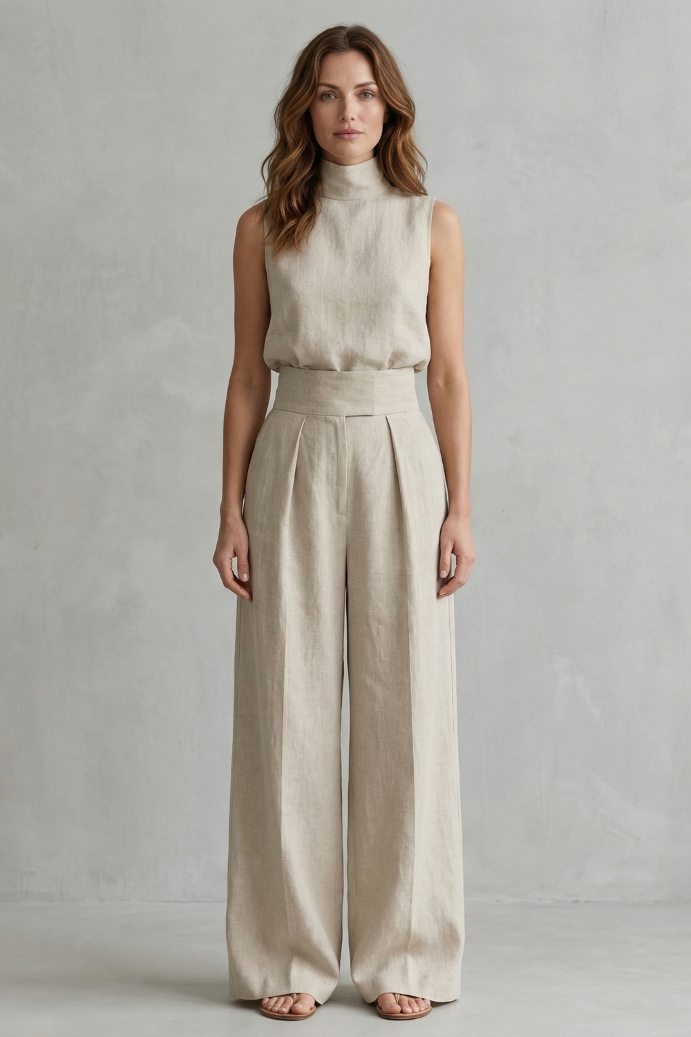 Serelisse – Minimalist elegance – Wide leg trouser set-10619263025495-OLVIA ROSE LONDON