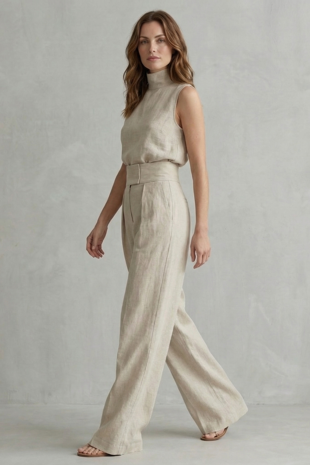 Serelisse – Minimalist elegance – Wide leg trouser set-10619263025495-OLVIA ROSE LONDON