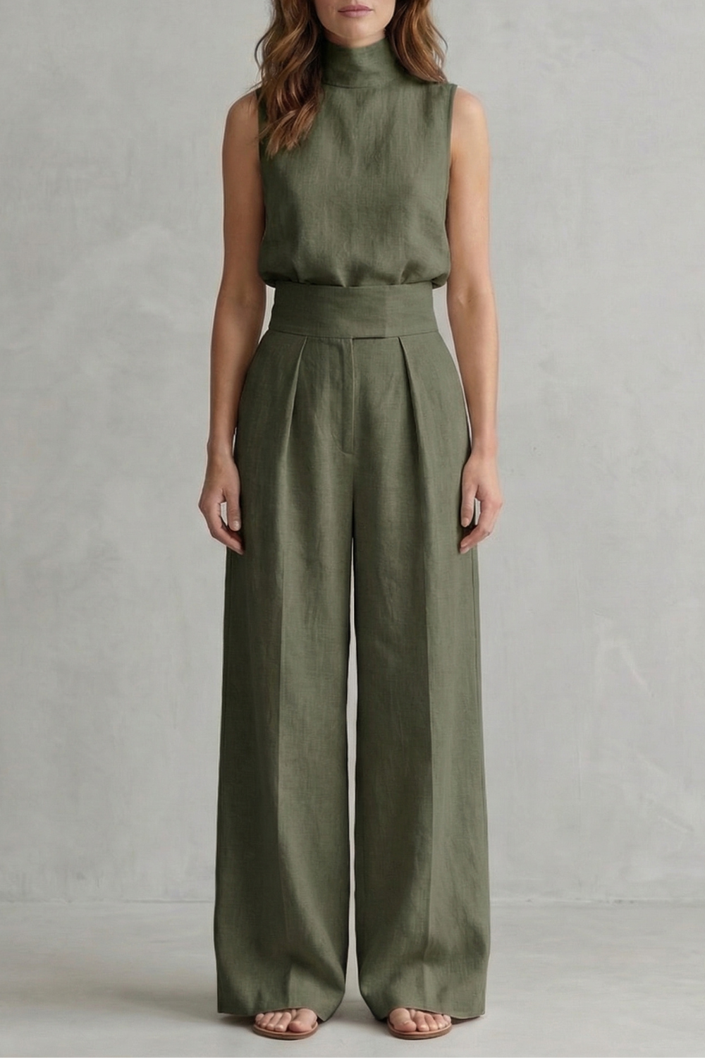 Serelisse – Minimalist elegance – Wide leg trouser set-10619263025495-OLVIA ROSE LONDON