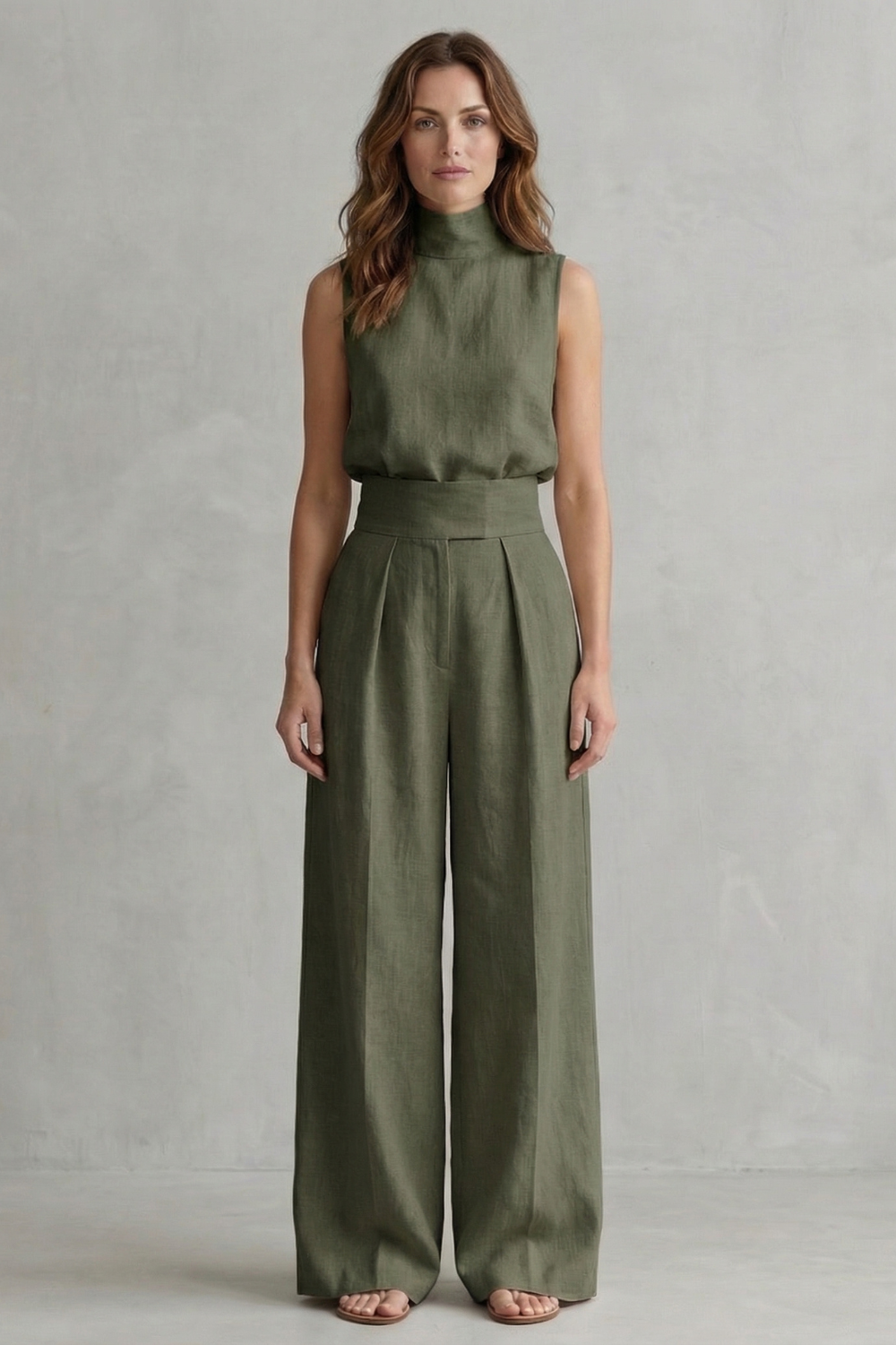 Serelisse – Minimalist elegance – Wide leg trouser set-10619263025495-OLVIA ROSE LONDON