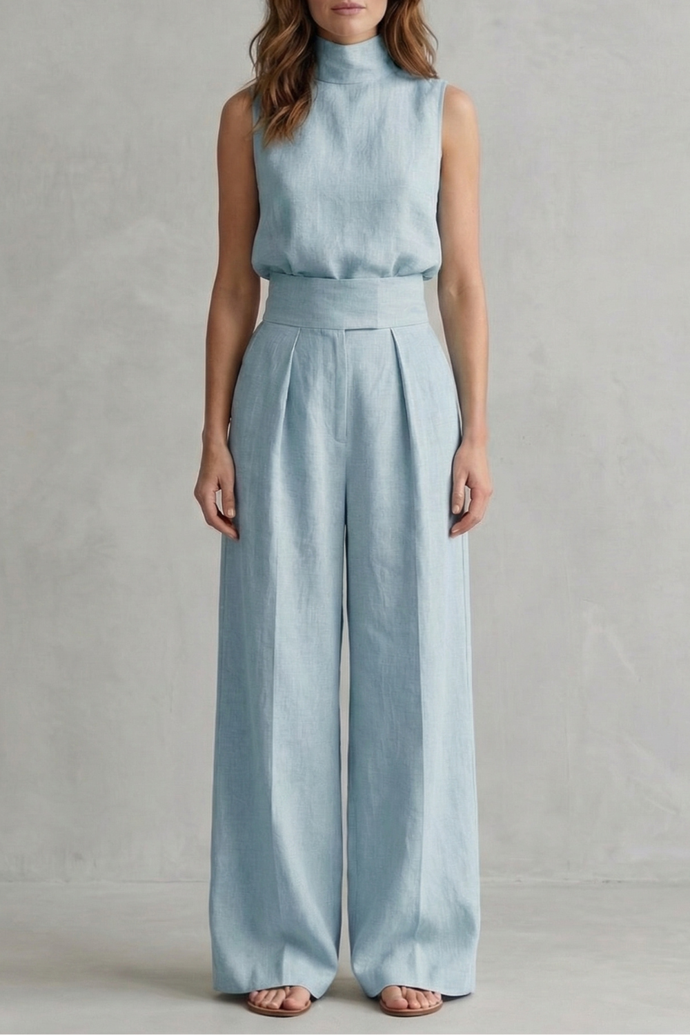 Serelisse – Minimalist elegance – Wide leg trouser set-10619263025495-OLVIA ROSE LONDON