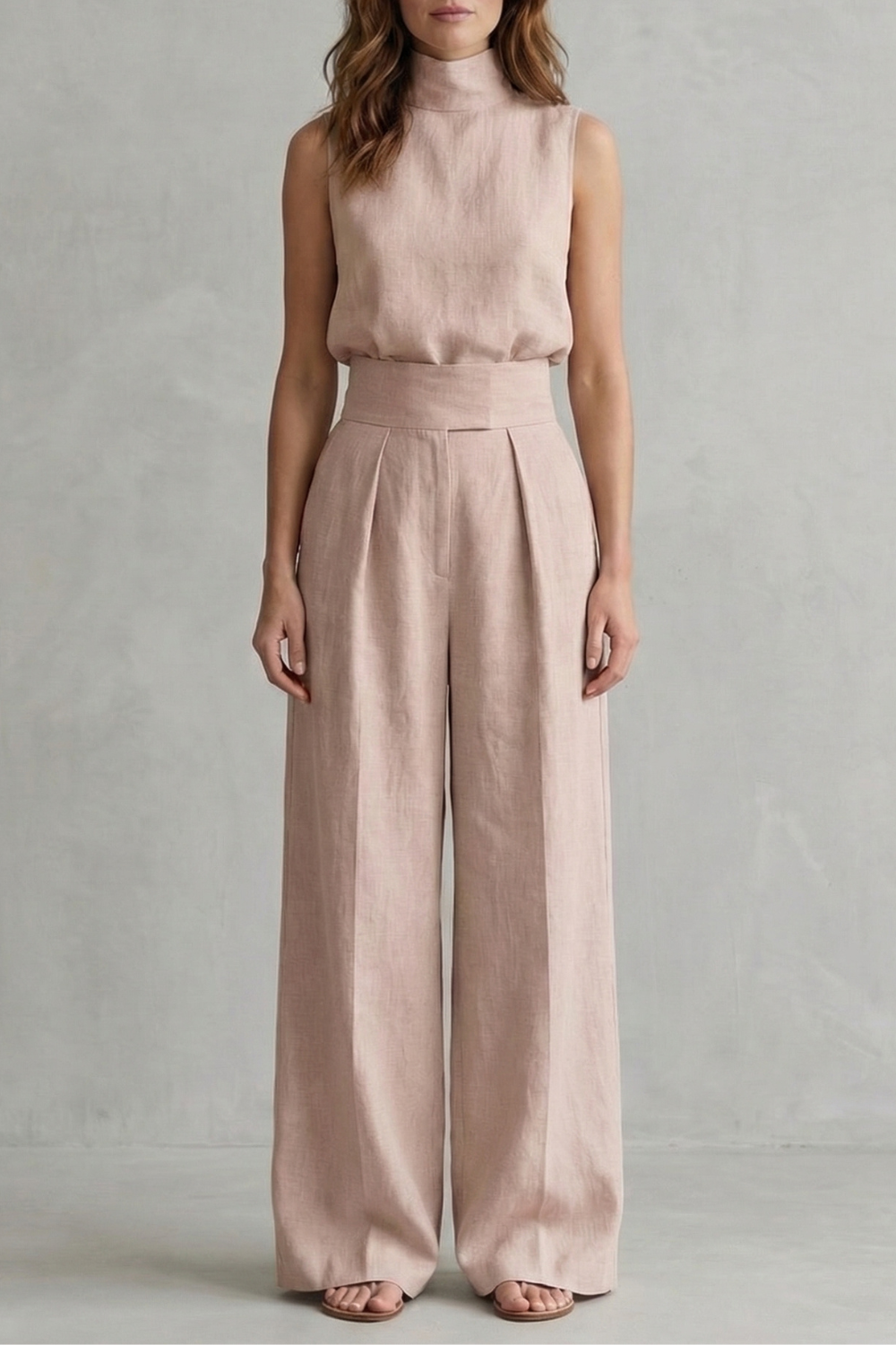 Serelisse – Minimalist elegance – Wide leg trouser set-10619263025495-OLVIA ROSE LONDON