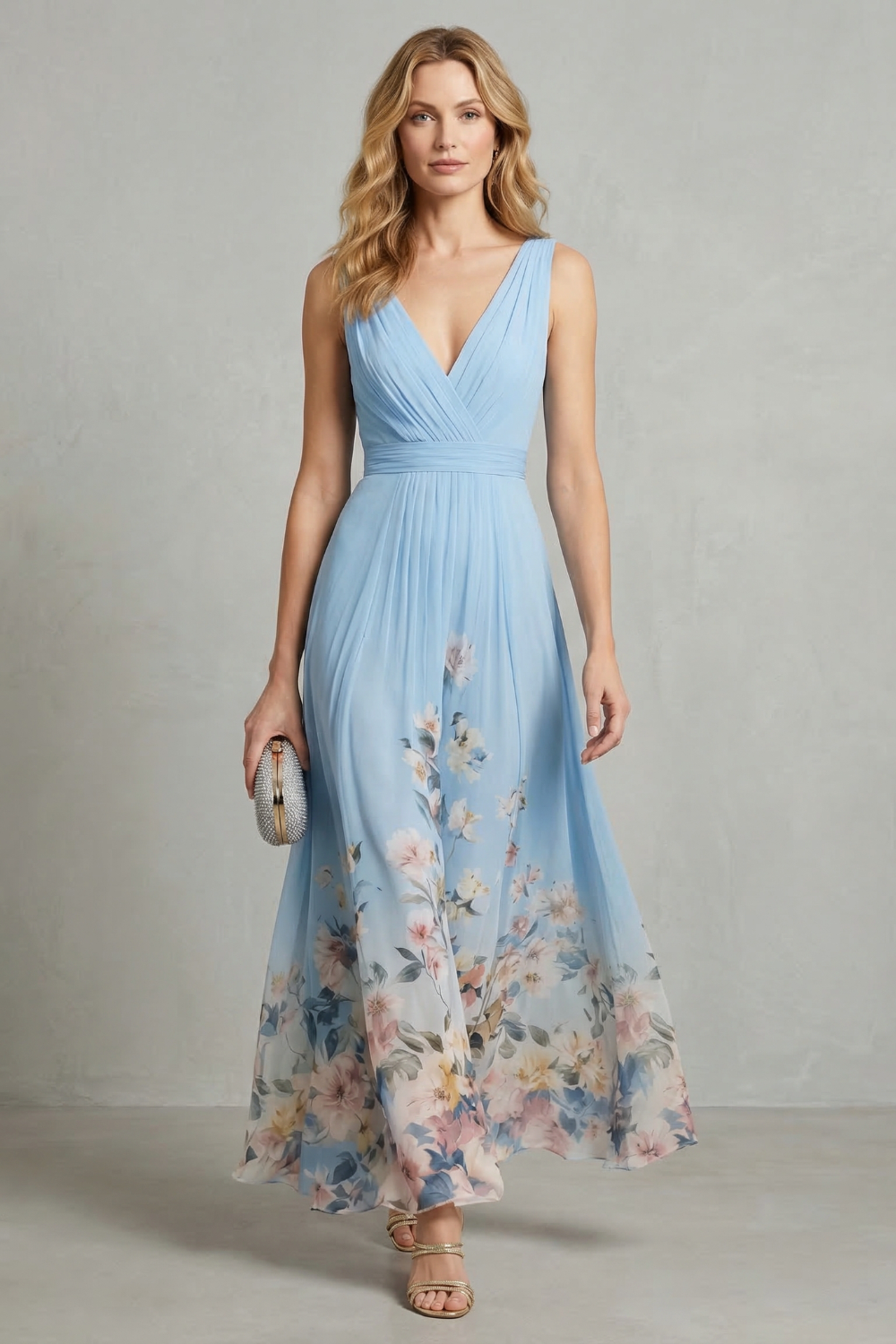 Serelisse – Romantic floral ombre – Maxi dress-10627720347991-OLVIA ROSE LONDON