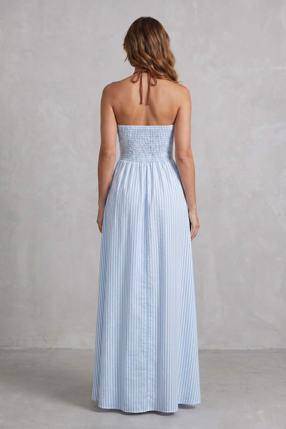 Serelisse – Striped backless silhouette – Maxi dress-10914562900311-OLVIA ROSE LONDON