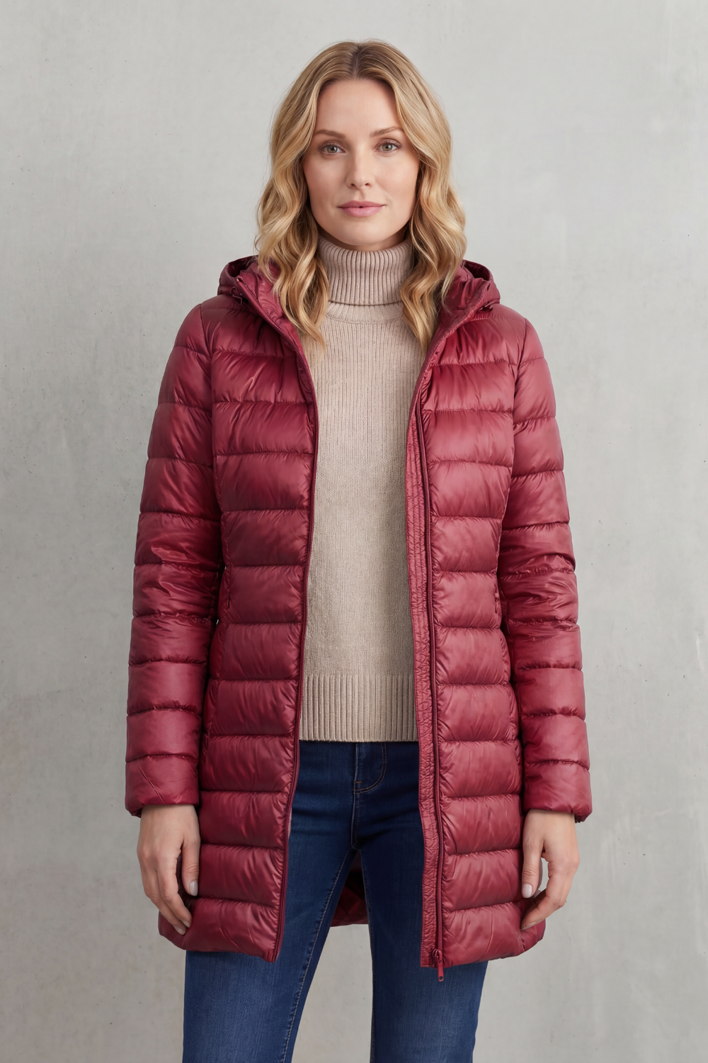 Serelune – Featherlight warmth – Hooded down jacket-10469896683863-OLVIA ROSE LONDON