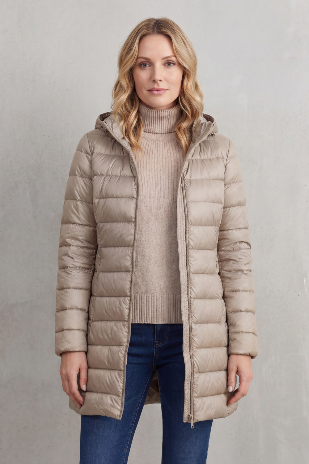 Serelune – Featherlight warmth – Hooded down jacket-10469896683863-OLVIA ROSE LONDON