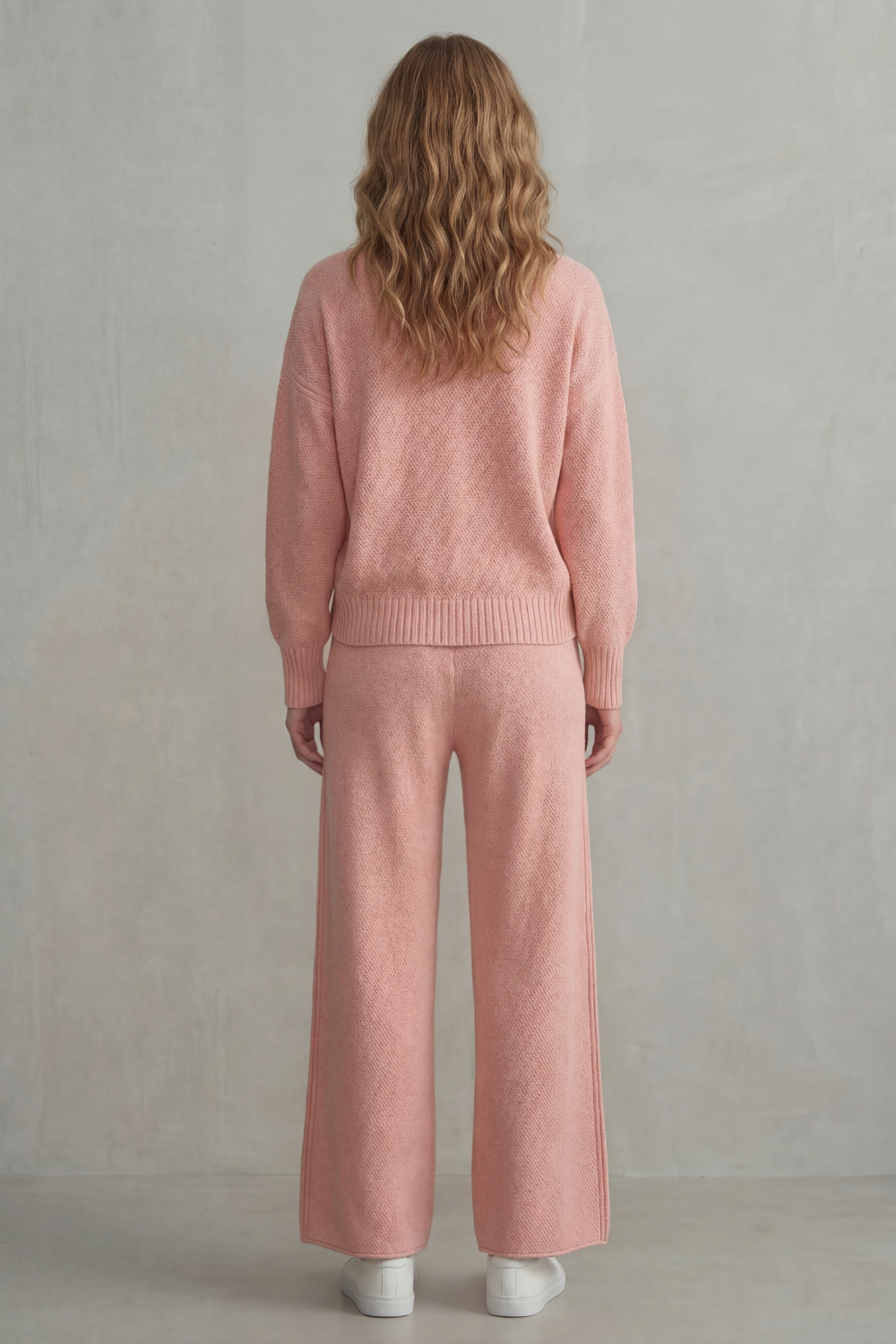 Seria – Textured knit – Comfortable loungewear set-10490772357463-OLVIA ROSE LONDON