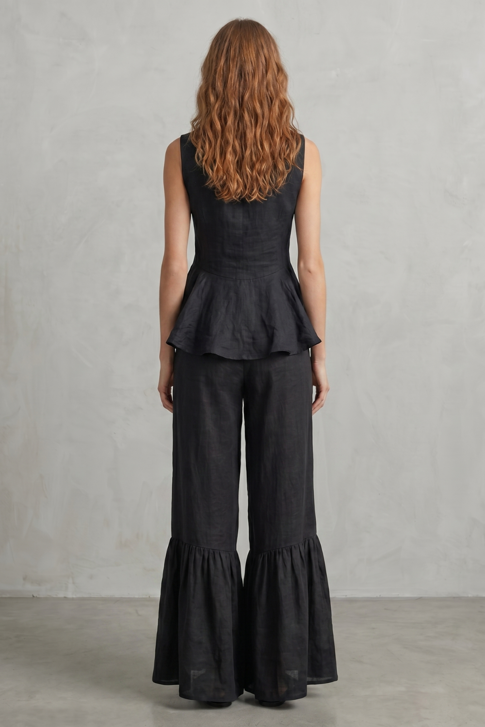 Solivette – Ruffled resort elegance – Trouser set-10908686352727-OLVIA ROSE LONDON