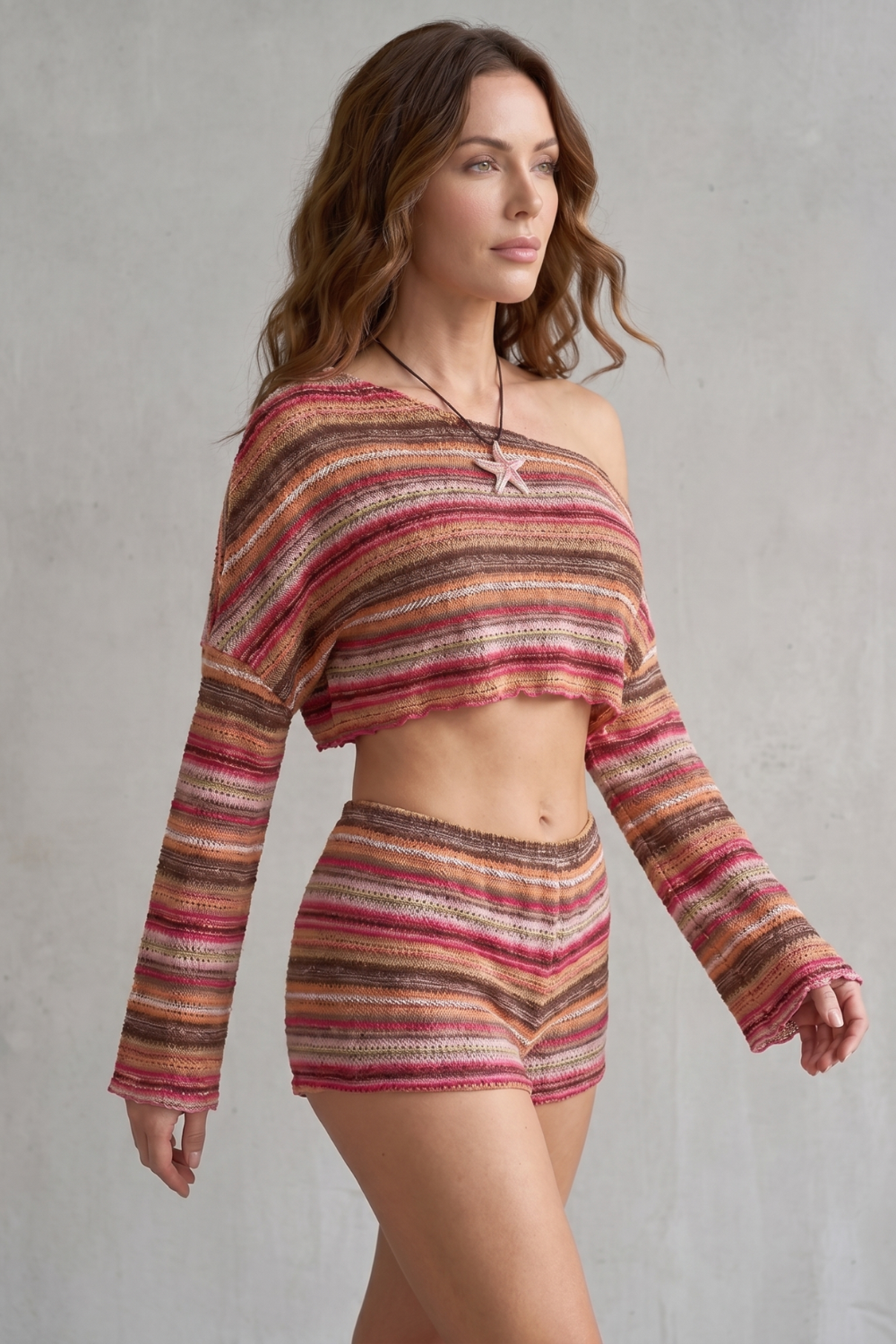 Sorélia – Bohemian stripe allure – Shorts set-10908607938903-OLVIA ROSE LONDON