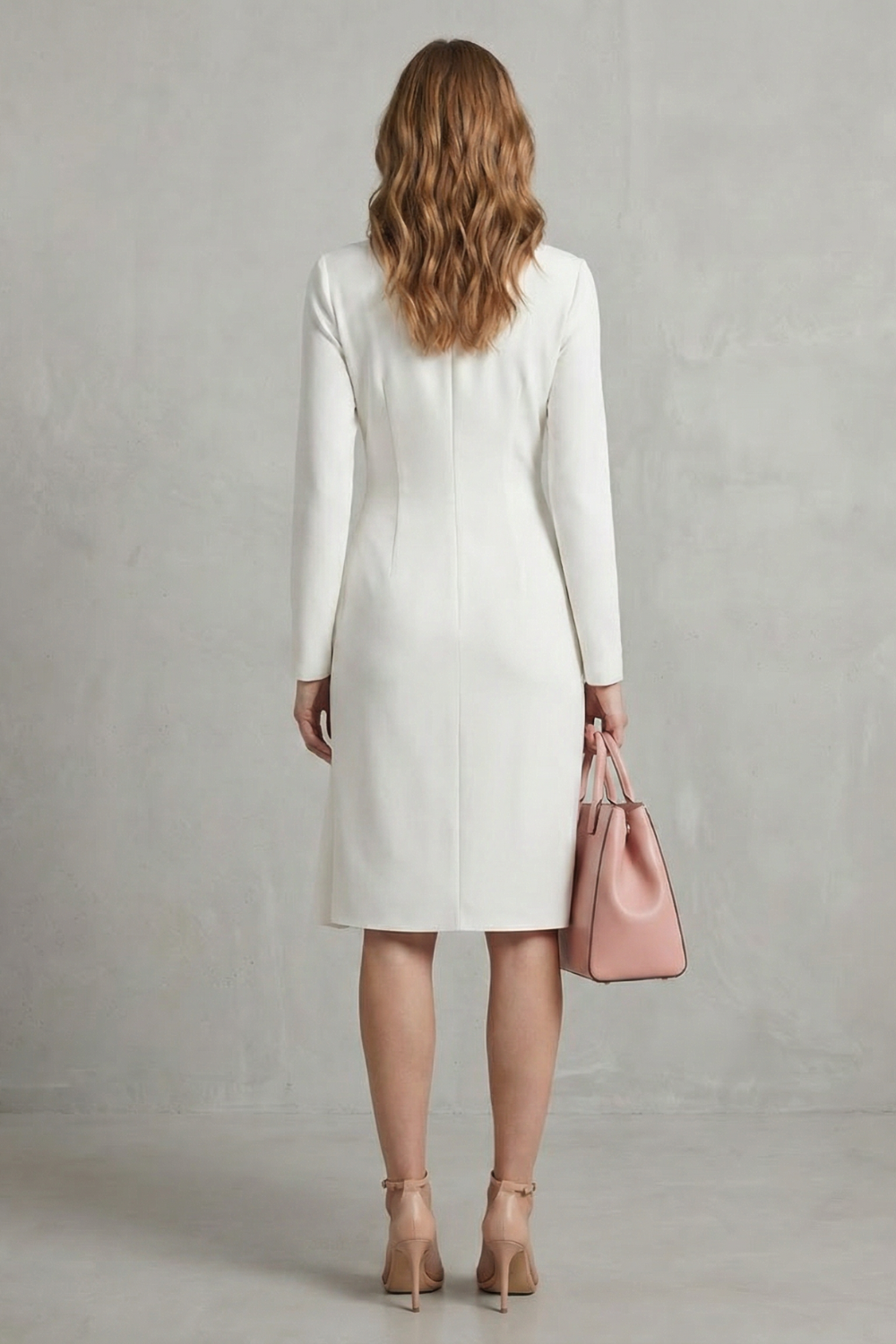 Valerisse – Draped waist elegance – Midi dress-10747057406295-OLVIA ROSE LONDON