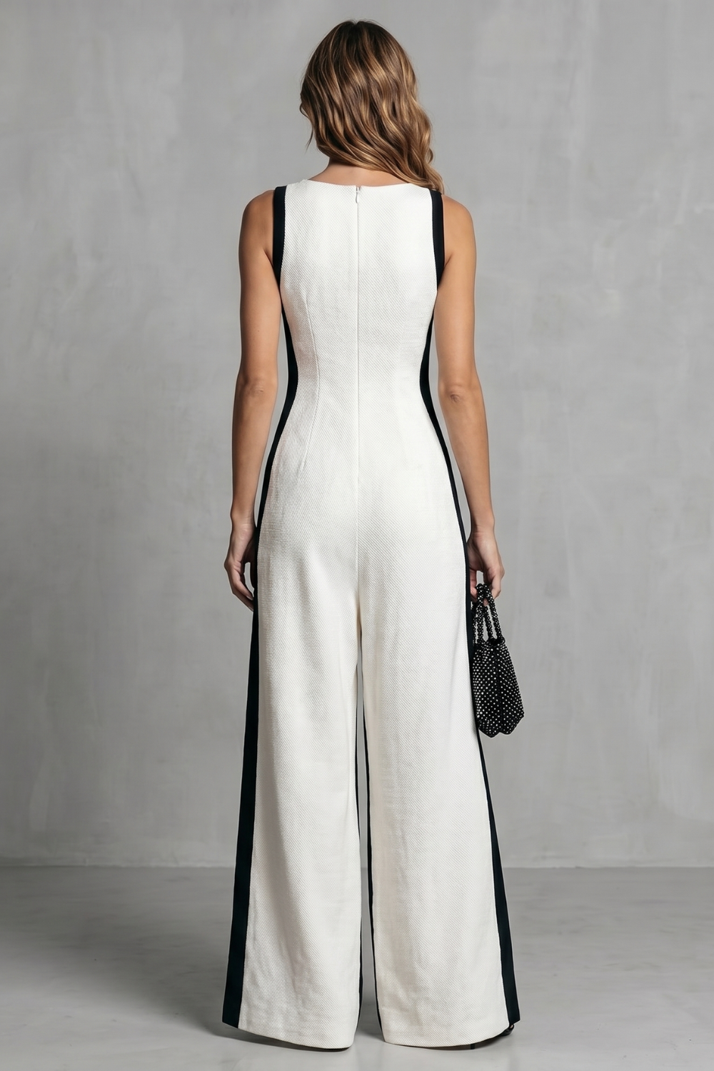 Valmora – Striking contrast design – Wide-leg jumpsuit-10911740461399-OLVIA ROSE LONDON