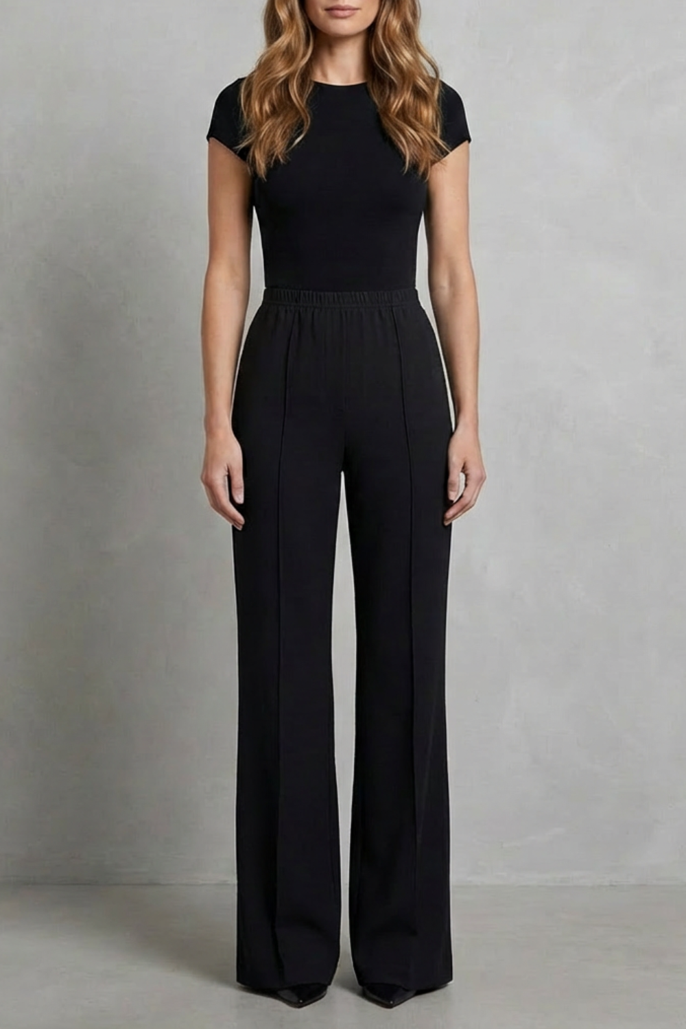 Velizza – Streamlined silhouette – High-waist wide-leg trousers-10507967398231-OLVIA ROSE LONDON