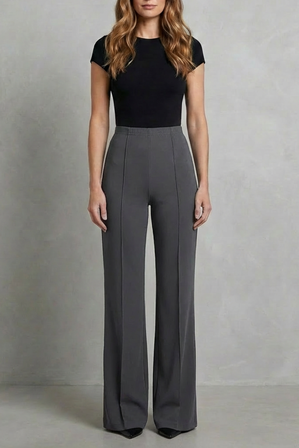 Velizza – Streamlined silhouette – High-waist wide-leg trousers-10507967398231-OLVIA ROSE LONDON