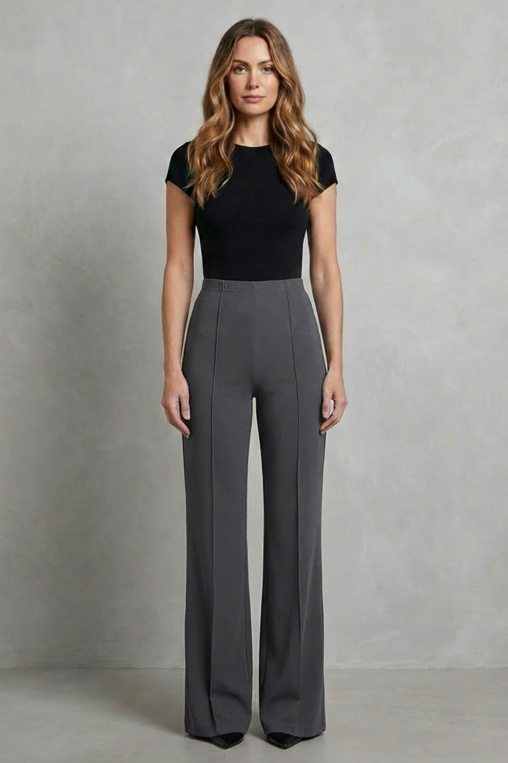 Velizza – Streamlined silhouette – High-waist wide-leg trousers-10507967398231-OLVIA ROSE LONDON