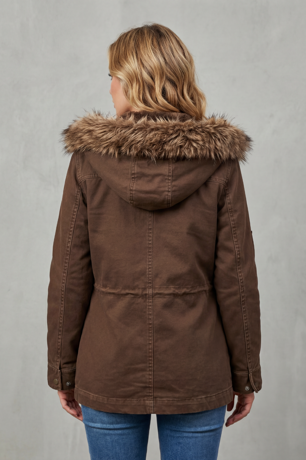 Vellière – Faux fur trim – Hooded parka-10481806344535-OLVIA ROSE LONDON